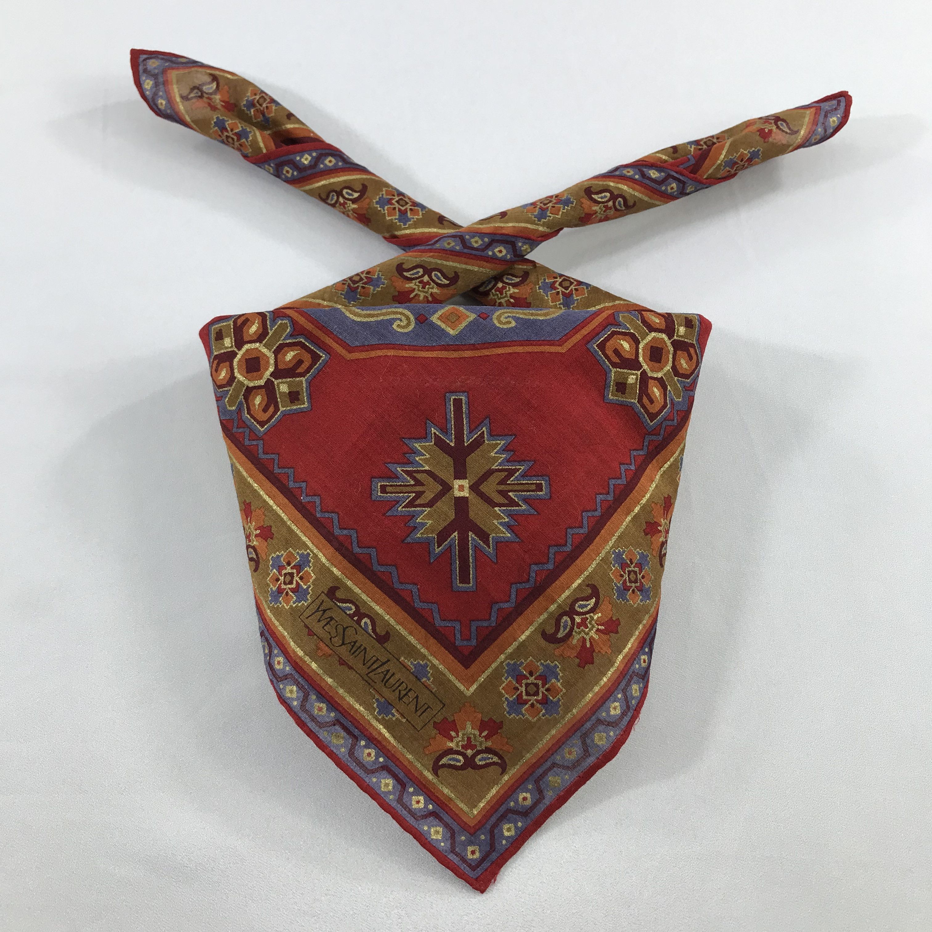 Yves Saint Laurent Yves Saint Laurent Bandana / Handkerchief/Neckerchief -S2456 Size ONE SIZE - 3 Thumbnail