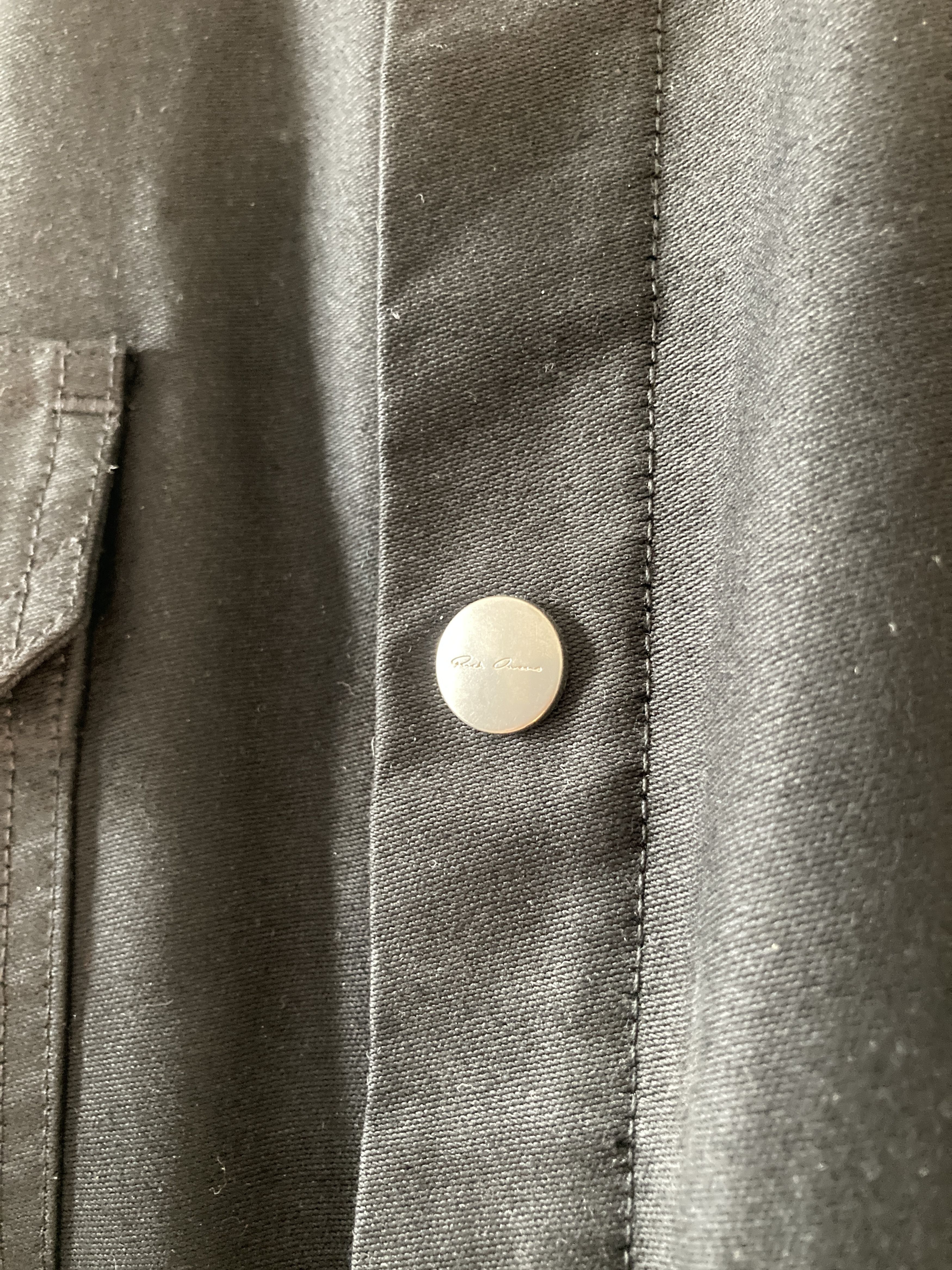 Rick Owens F/W 19 “LARRY” Cashmere & Silk Lined Shirt Jacket Rick Owens Size US L / EU 52-54 / 3 - 8 Thumbnail