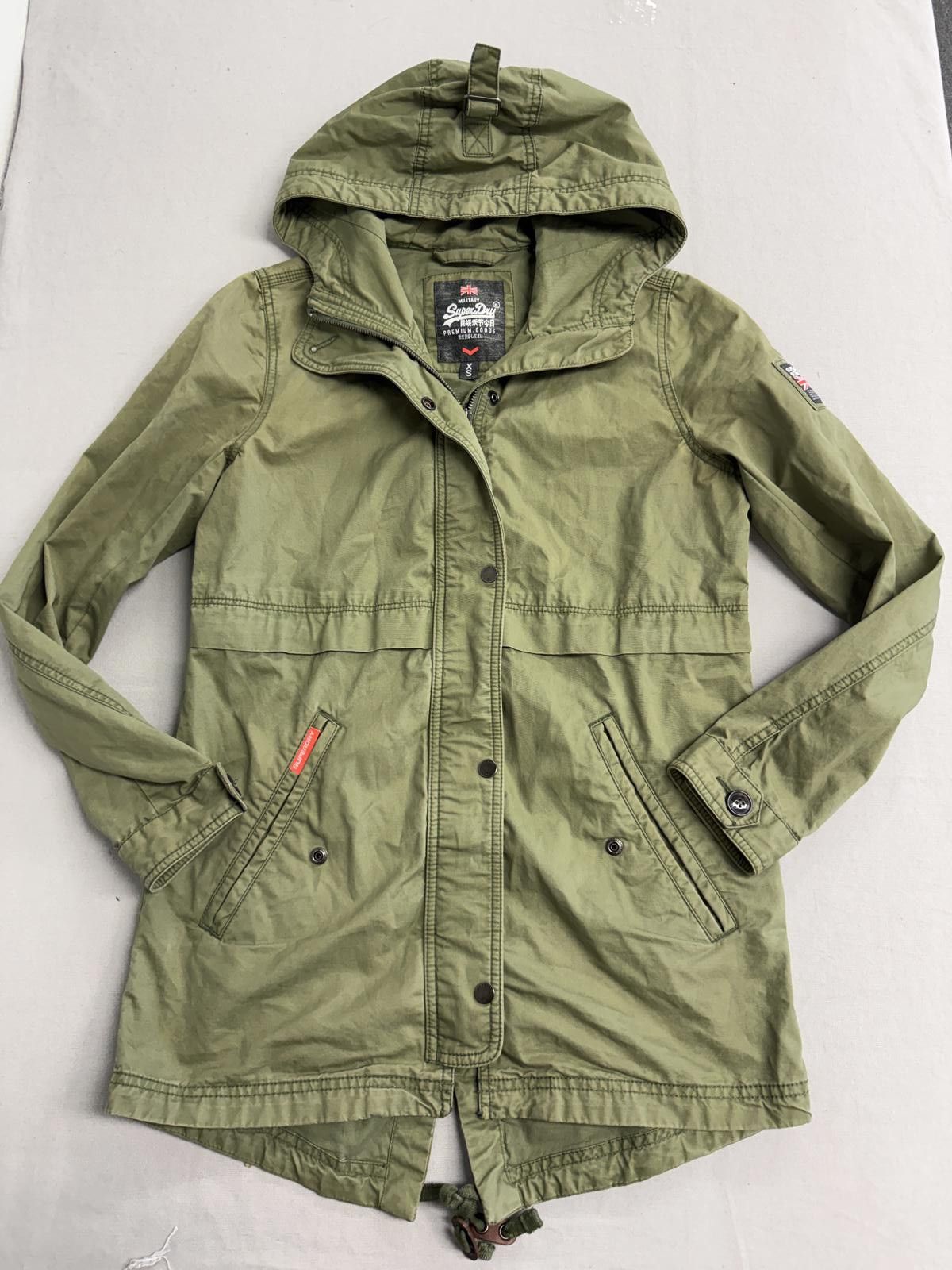 Superdry Superdry Rookie Women's Jacket Green Military with Hood - XS Size XS / US 0-2 / IT 36-38 - 1 Thumbnail
