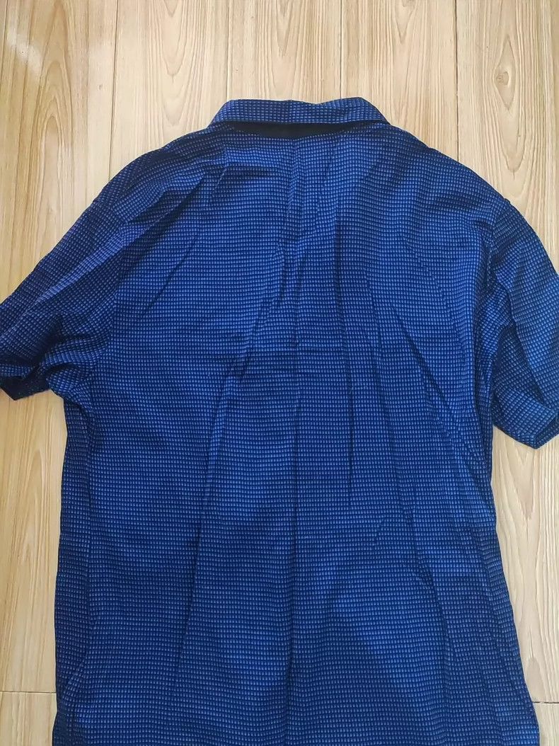 Versace Versace Thin plaid short-sleeved polo shirt Size US M / EU 48-50 / 2 - 6 Thumbnail