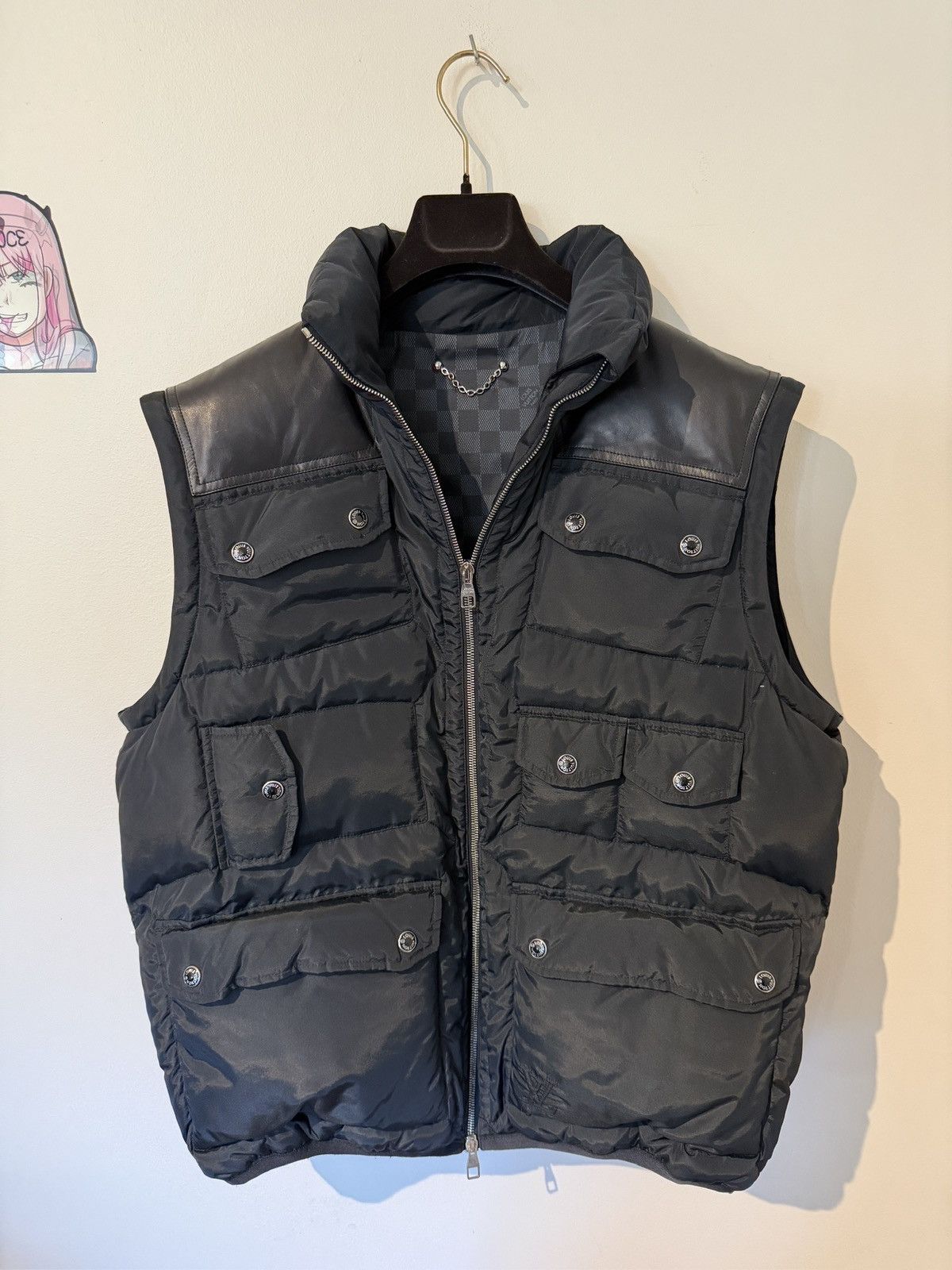 Louis Vuitton Louis Vuitton Damier Graphite Multi-Pocket Down Vest (Gilet) Size US L / EU 52-54 / 3 - 1 Thumbnail