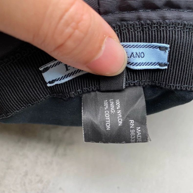 Prada Prada Black Bucket Hat Size S-2506 Size ONE SIZE - 9 Thumbnail