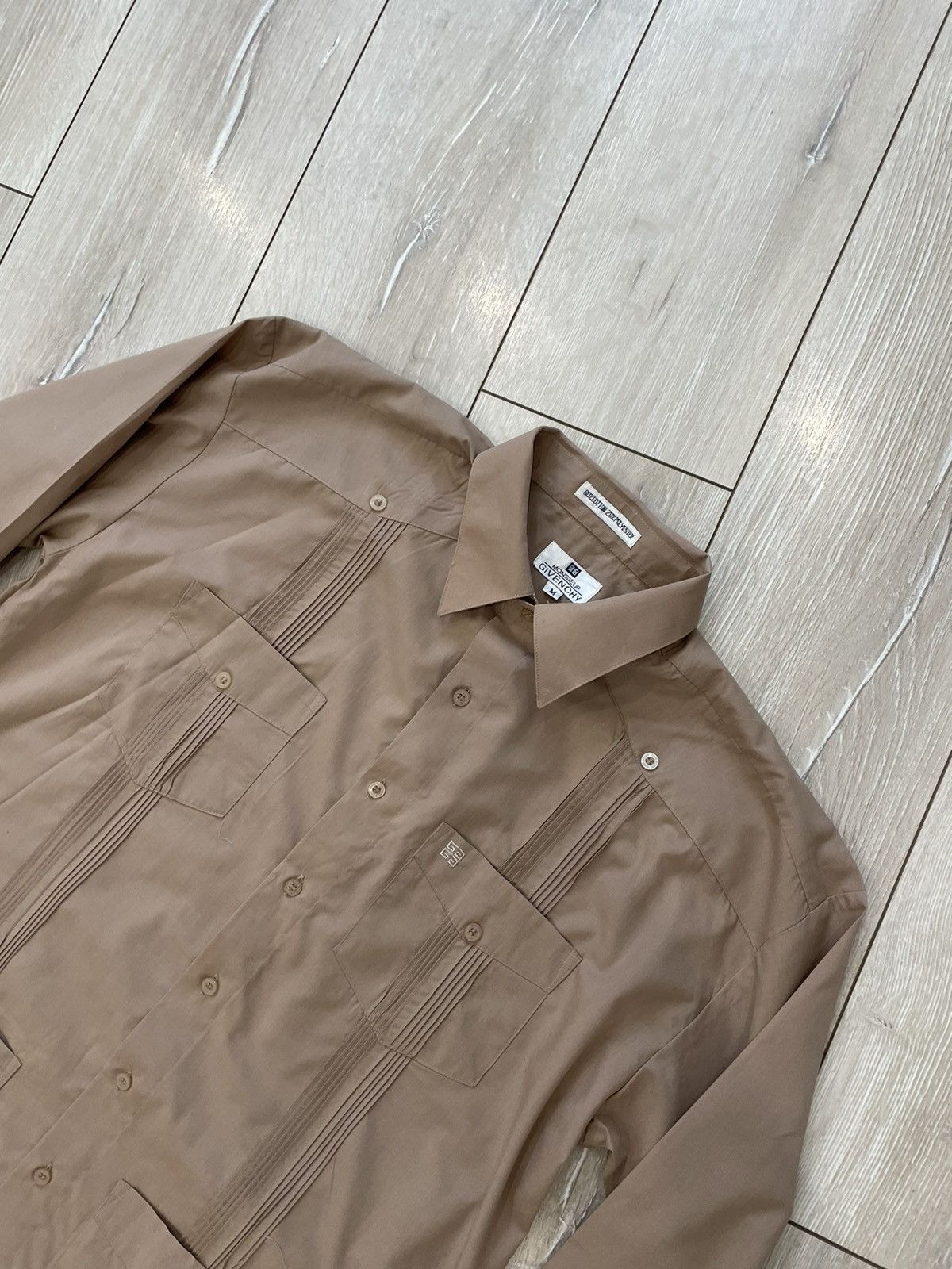 image of Givenchy Monsieur Longsleeve Shirt Mens Size M in Brown