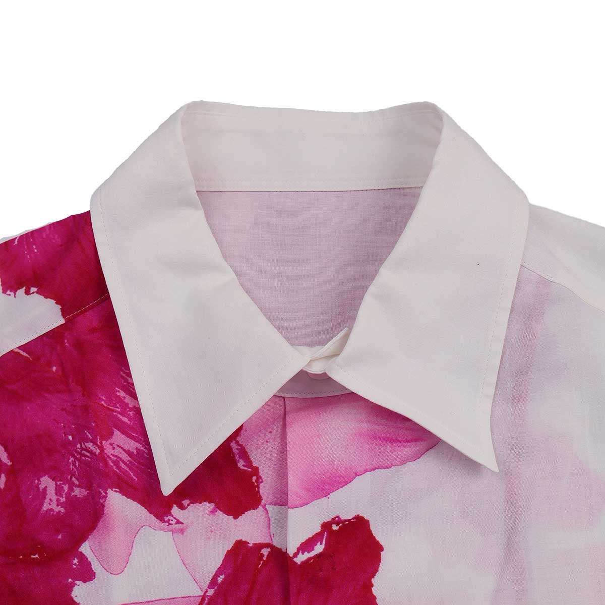 Yohji Yamamoto Yohji Yamamoto Pour Homme 24AW FLOWER DESIGNED BLOUSE Size US M / EU 48-50 / 2 - 4 Thumbnail