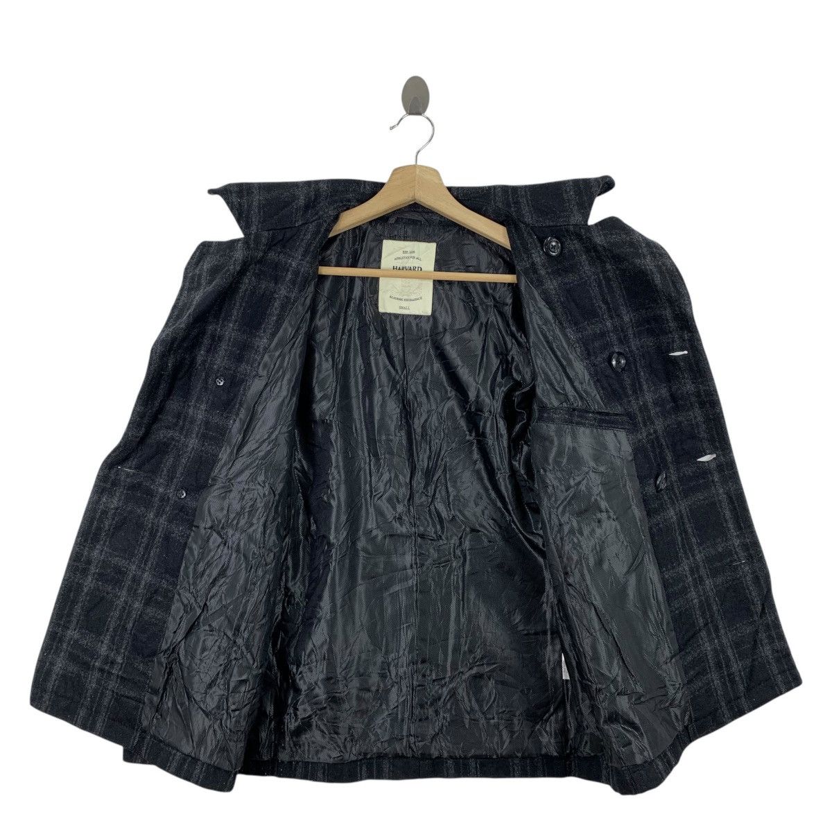 American Apparel HARVARD Boston Casualwear Checkered Tartan Peacoat Jacket Size US S / EU 44-46 / 1 - 3 Thumbnail