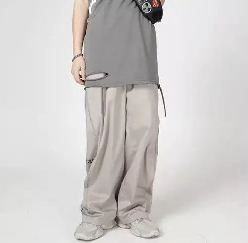 image of Vintage Streetwear Sweatpants in White, Men's (Size 32)