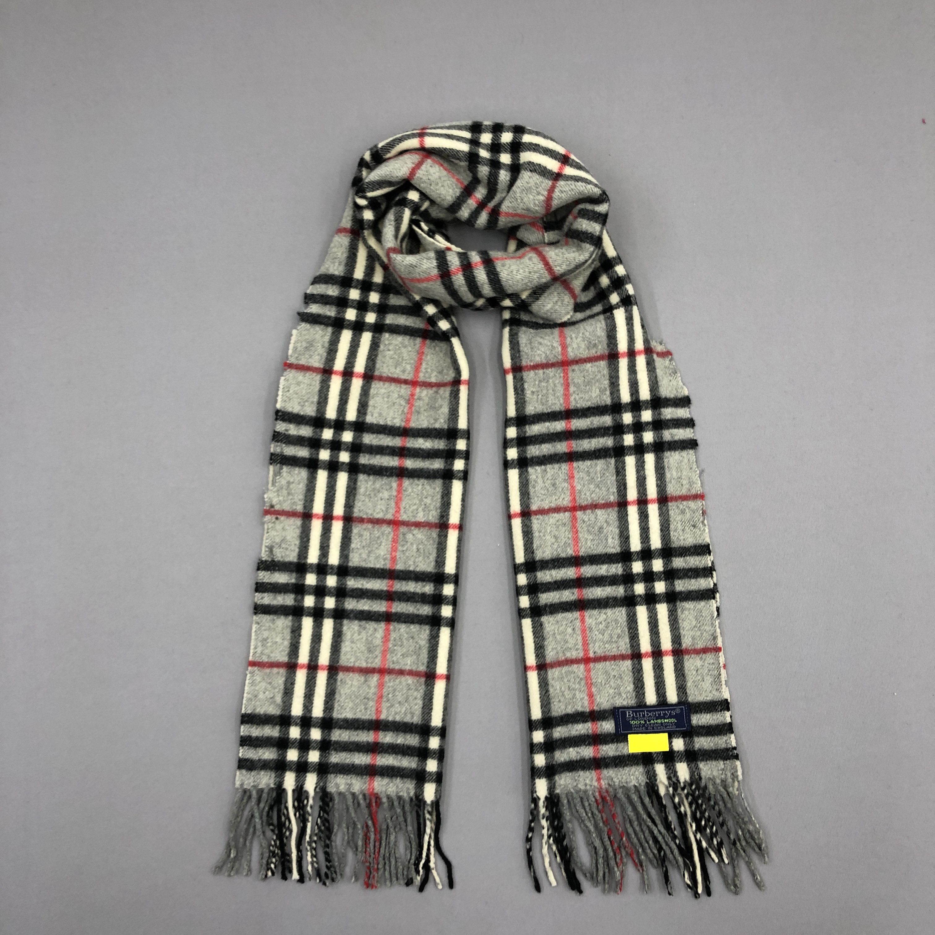 Burberry Vintage Burberry Scarf Muffler Wool Cashmere Scarves Size ONE SIZE - 1 Thumbnail