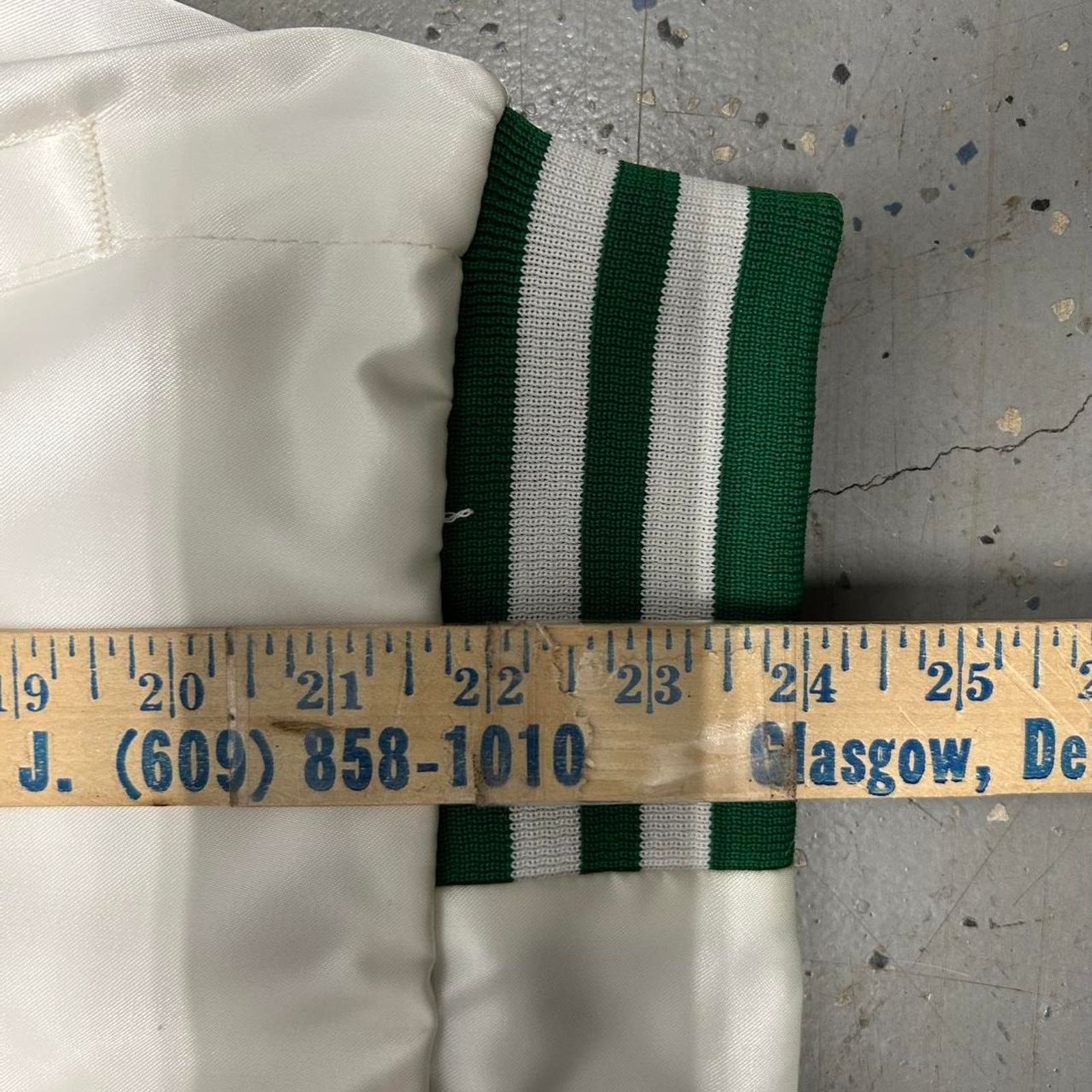 Swingster White and green vintage Salem spirit satin bomber jacket Size US S / EU 44-46 / 1 - 5 Thumbnail