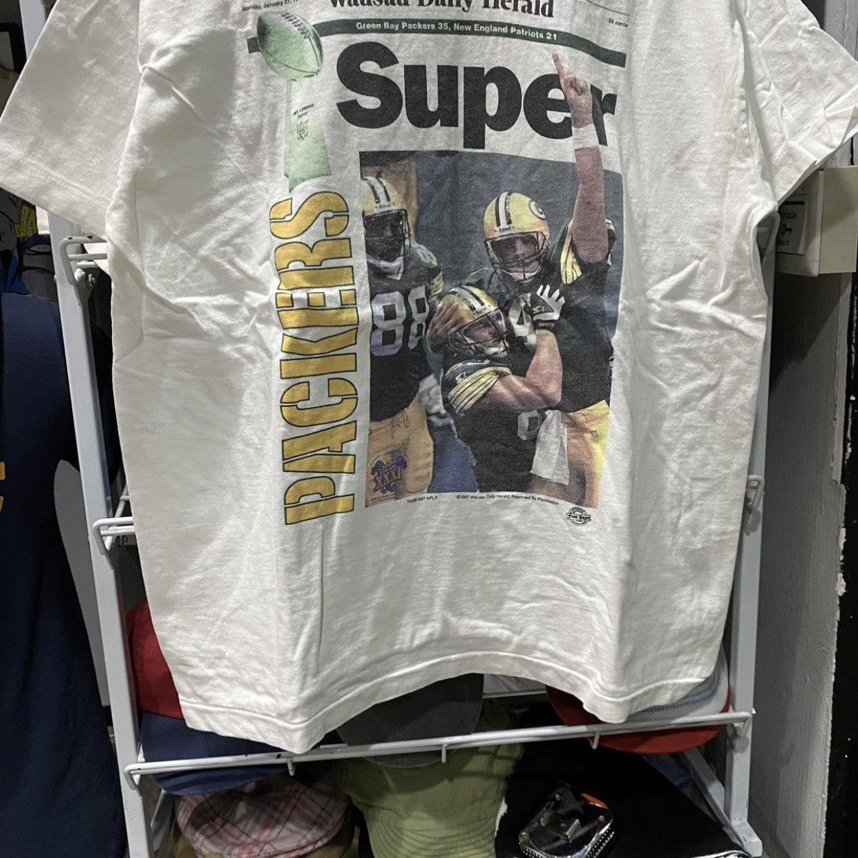 NFL Green Bay Packers Super Bowl Newspaper - Wausau Daily Herald Size US XL / EU 56 / 4 - 4 Thumbnail
