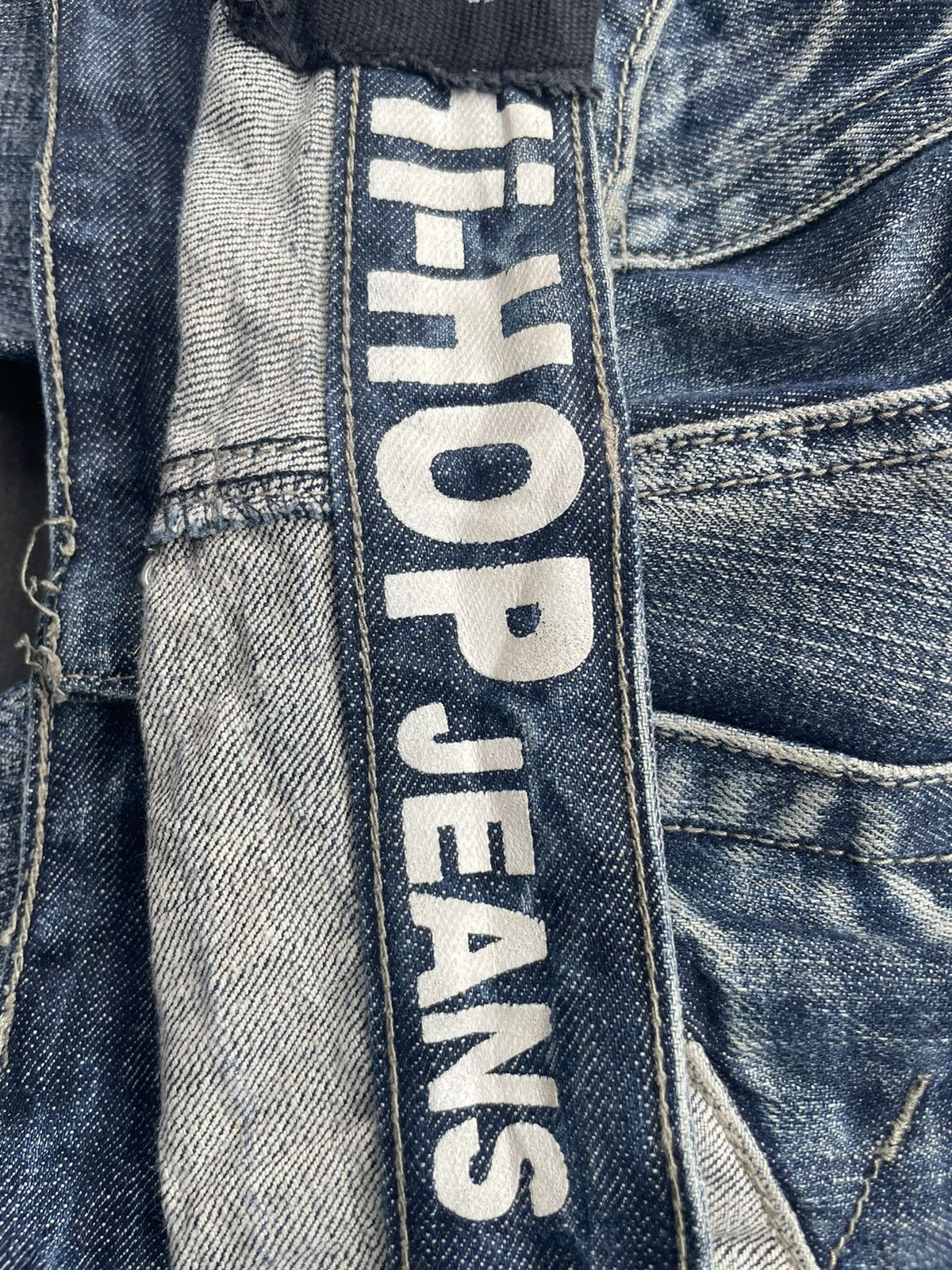 Japanese Brand Hi-Hop Custom Distresed Denim Size US 34 / EU 50 - 16 Thumbnail