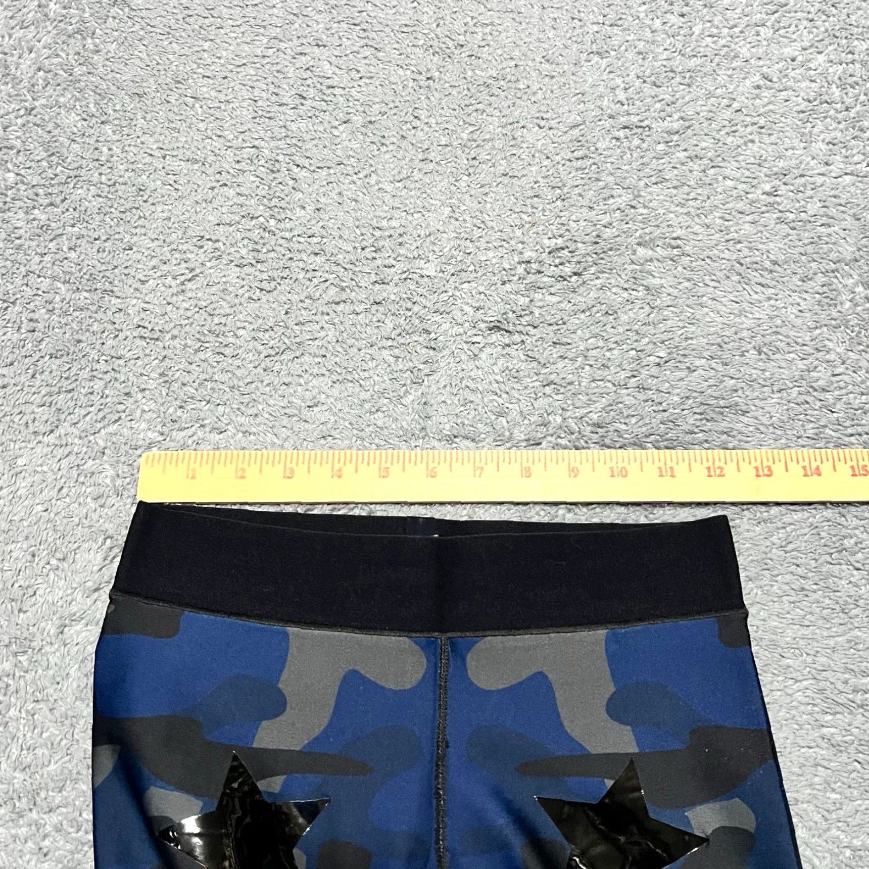 Vintage ULTRACOR Leggings Pants Womens Medium Blue Black Stars Size 32" / US 10 / IT 46 - 7 Thumbnail