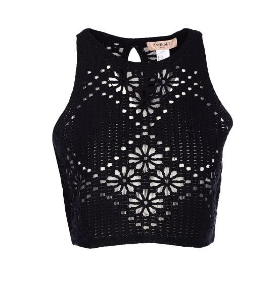 TWINSET TWINSET Women Tops 251TT3202 00006 Black Size L / US 10 / IT 46 - 1 Thumbnail