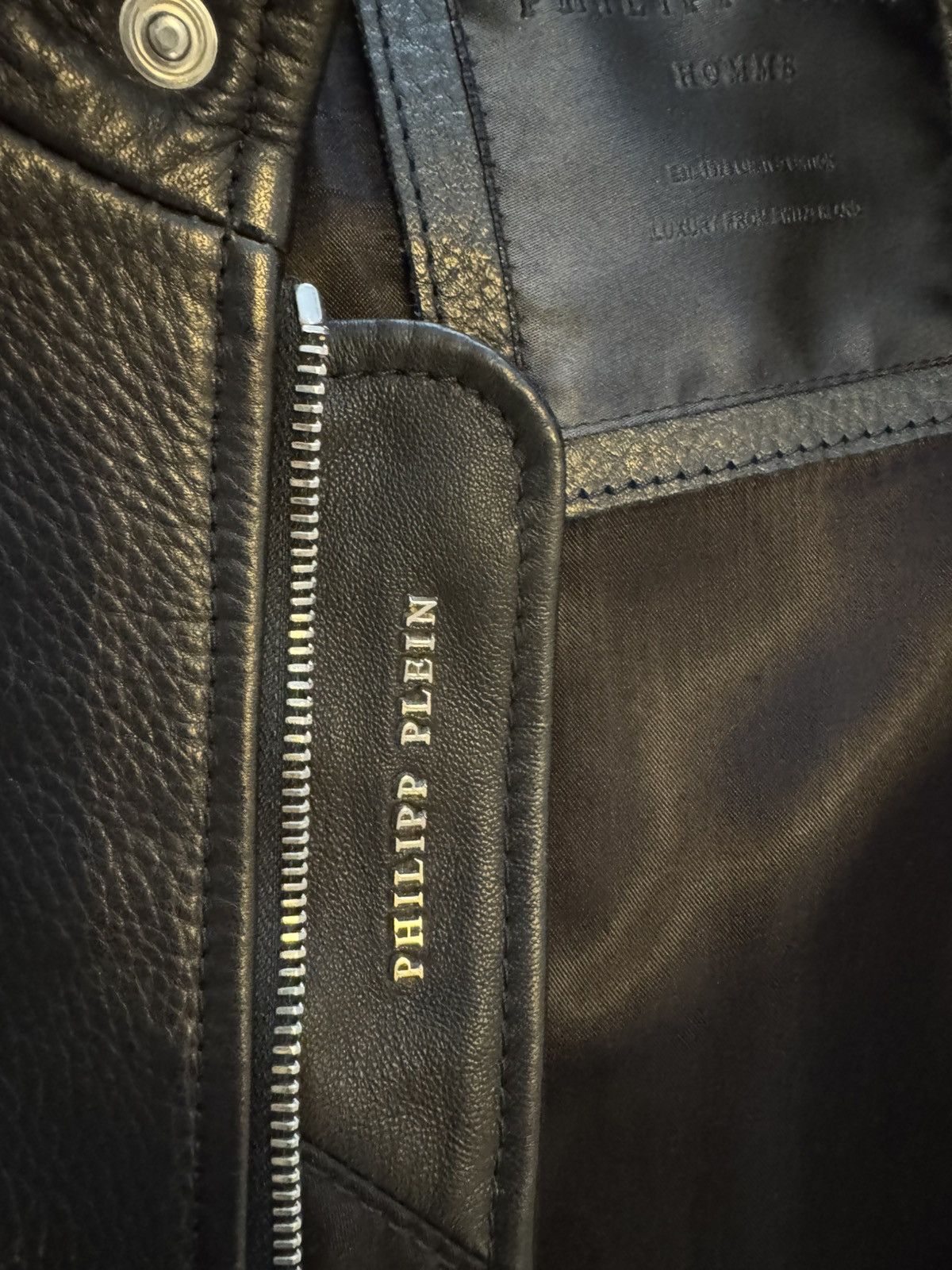 Philipp Plein Philipp Plein Leather Studded Biker Jacket Size US M / EU 48-50 / 2 - 8 Thumbnail