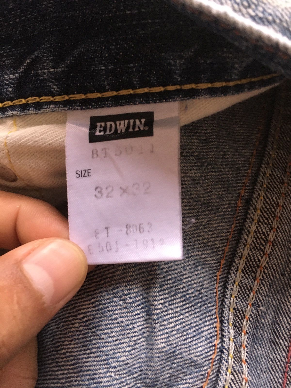 Edwin × Japanese Brand × Vintage Edwin blue trip 503 vintage Size US 34 / EU 50 - 16 Thumbnail