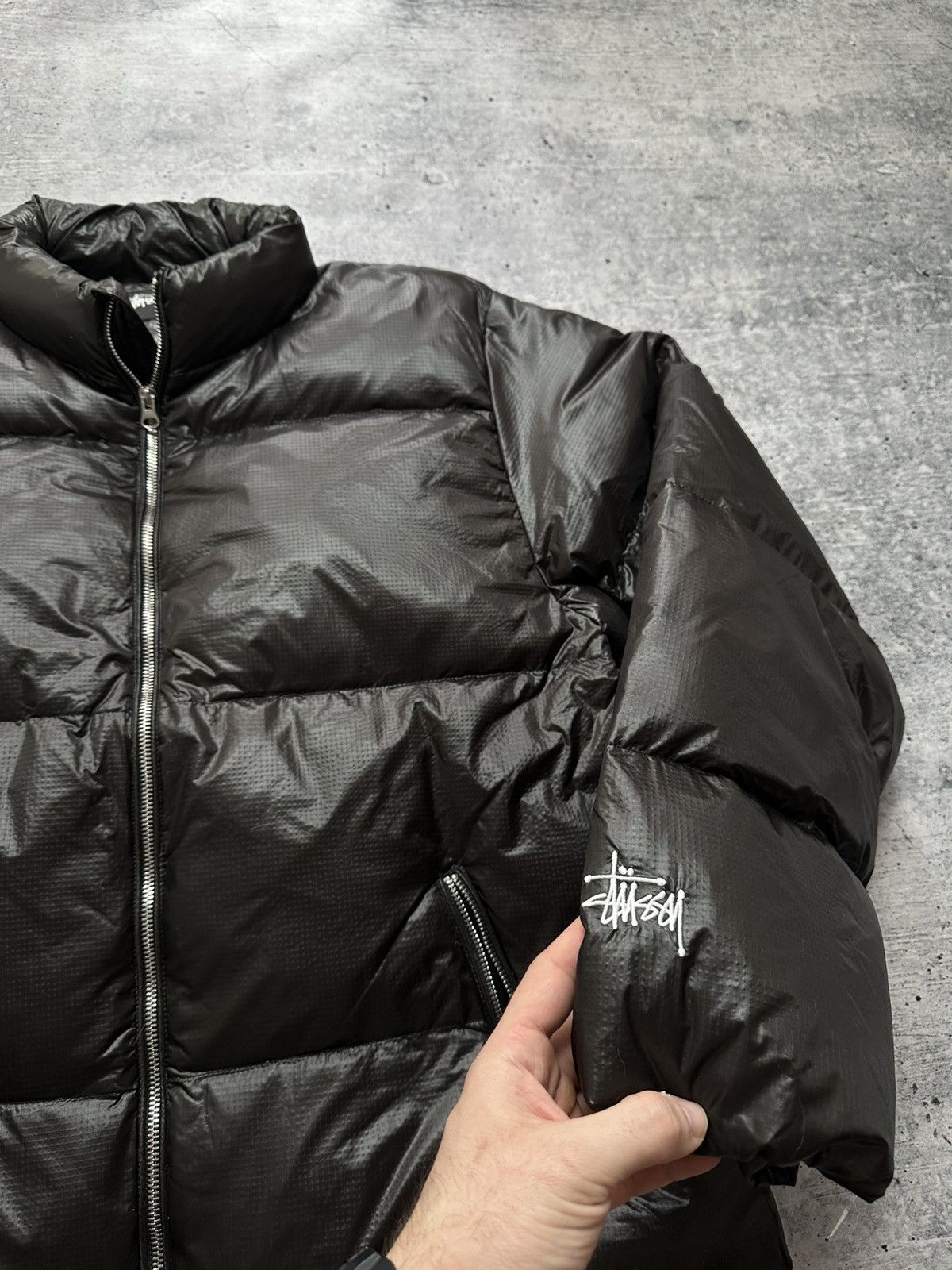 Stussy Stussy Nylon Micro Ripstop Y2K Waterproof Down Puffer Jacket Size US L / EU 52-54 / 3 - 5 Thumbnail