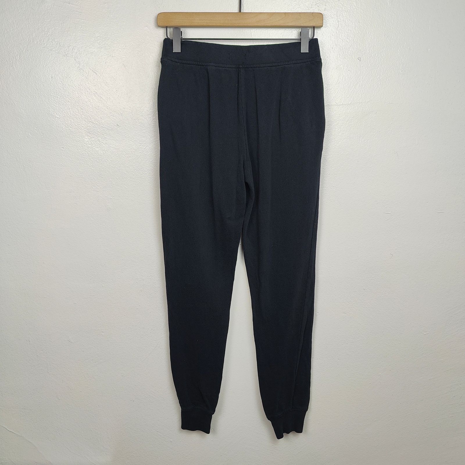 ATM ATM Jogger Pants Womens Small Black Cotton Terry Lounge Size 28" / US 6 / IT 42 - 4 Thumbnail
