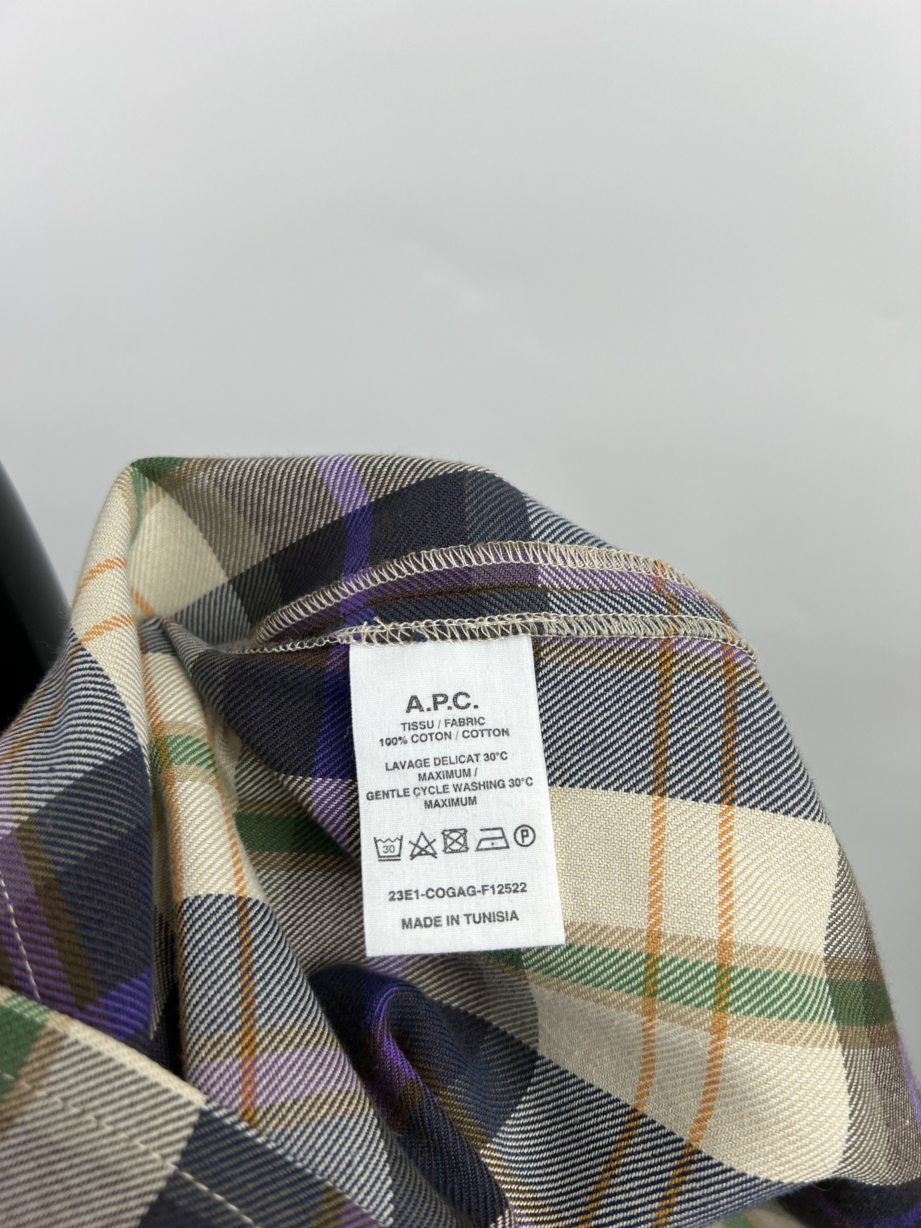A.P.C. × Flannel A.P.C. Checked Long Sleeve Button Up Shirt Size 38 Size M / US 6-8 / IT 42-44 - 11 Thumbnail