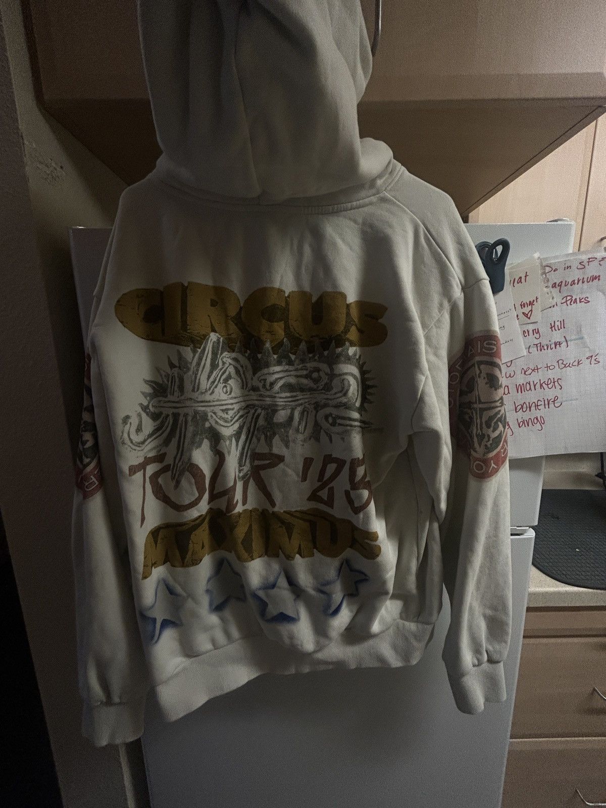 image of Travis Scott Utopia Hoodie in White, Men's (Size Medium)