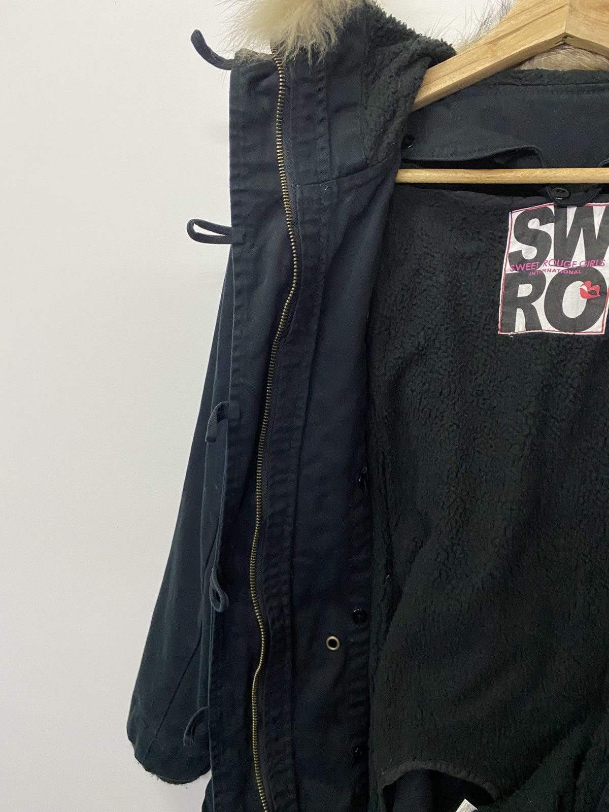Japanese Brand Japanese Brand SWRO Fur Hoodie Long Jacket Size M / US 6-8 / IT 42-44 - 8 Thumbnail