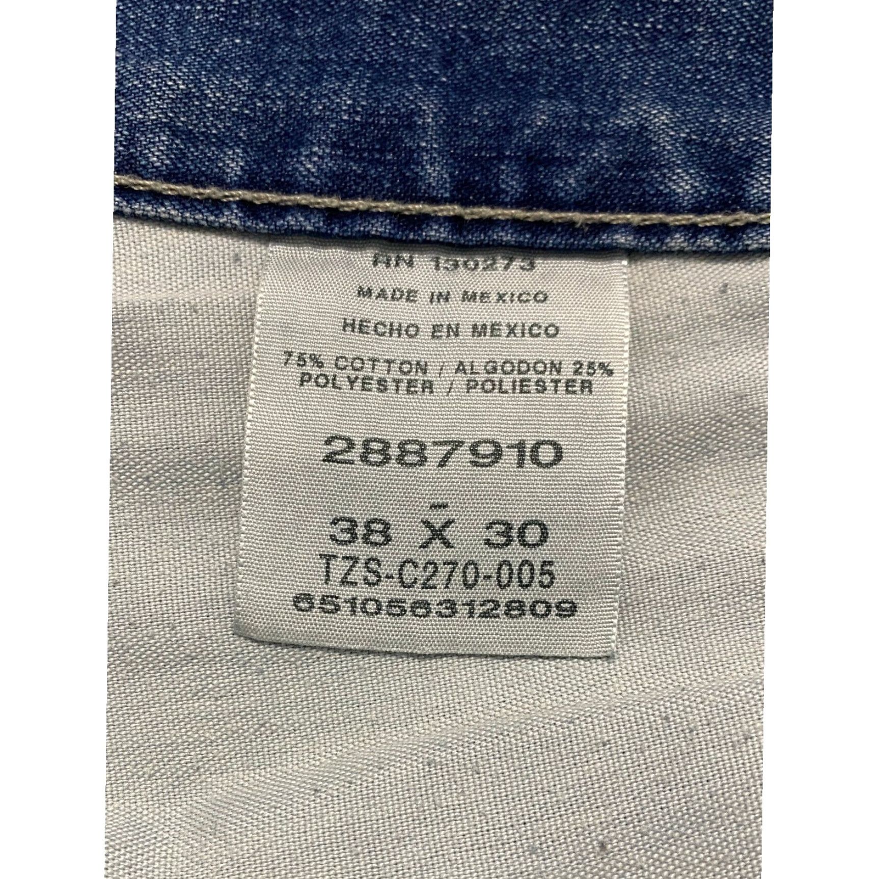 Lee Lee Carpenter Jeans Men 38x30 Denim Distressed Carpenter Workwear Blue Relaxed Straight Wide Leg Jeans Roundup Size US 38 / EU 54 - 7 Thumbnail