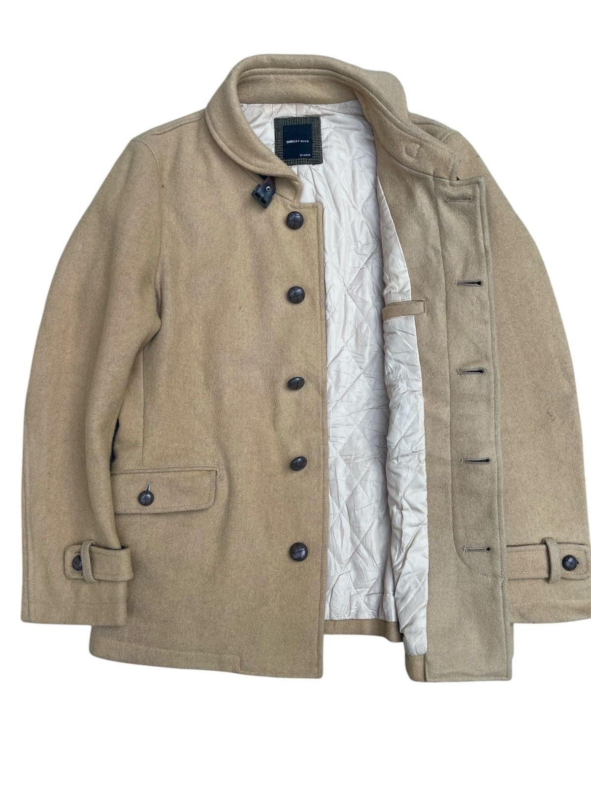 Ships Jet Blue Ships Jet Blue Tweed Jacket Quilted Lining Adjustable Cuffs Size US S / EU 44-46 / 1 - 4 Thumbnail