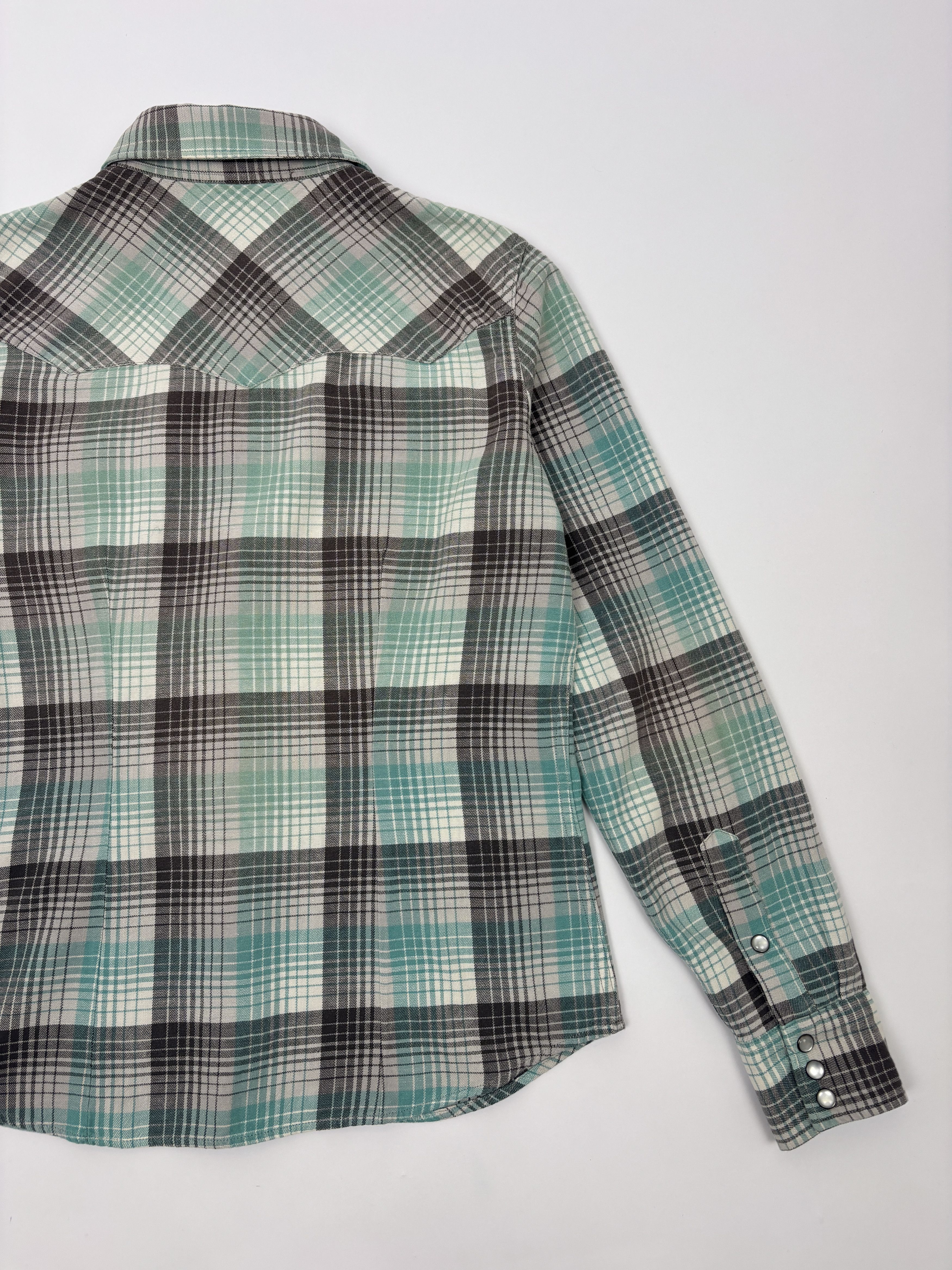 RRL Ralph Lauren RRL Women’s Western Shirt Cotton Plaid Size L / US 10 / IT 46 - 8 Thumbnail