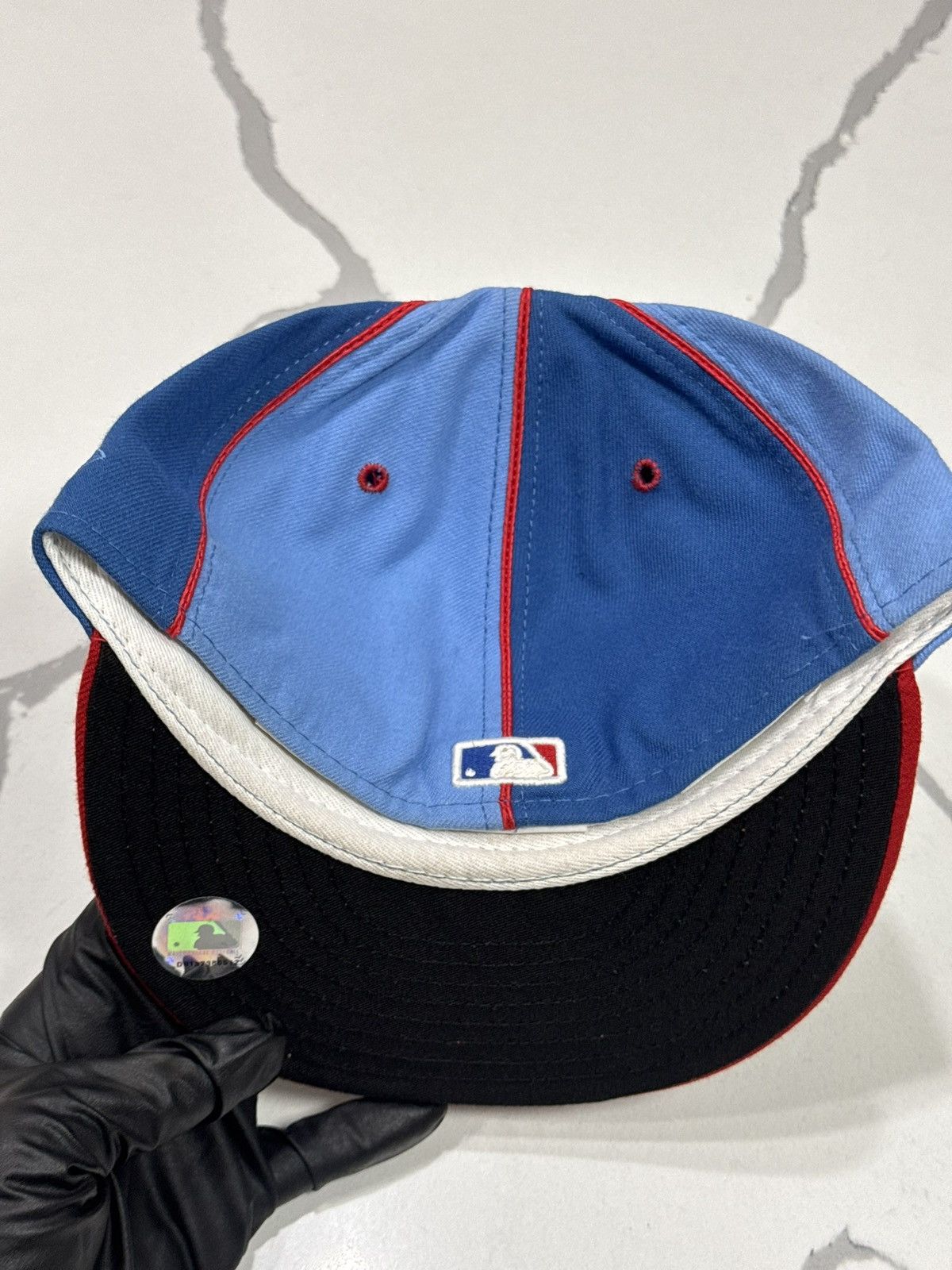 New Era Vintage Philadelphia Phillies pin wheel Fitted Baseball Cap Size ONE SIZE - 6 Thumbnail
