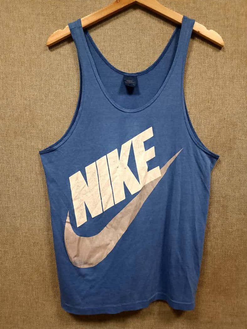vintage 80s nike blue tag tank tops