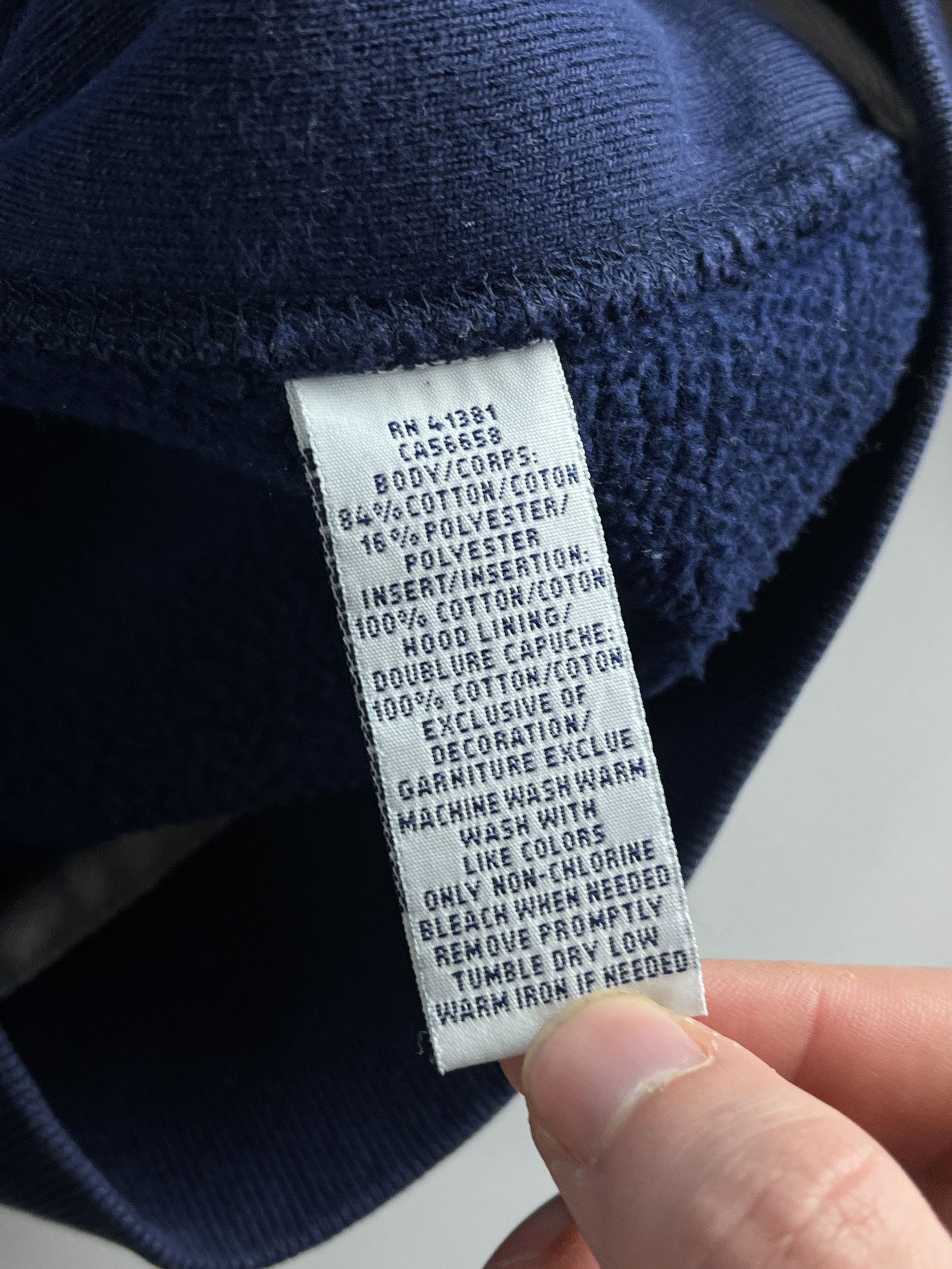Ralph Lauren × Vintage Rare Polo Ralph Lauren Zip Hoodie Navy Size US M / EU 48-50 / 2 - 6 Thumbnail