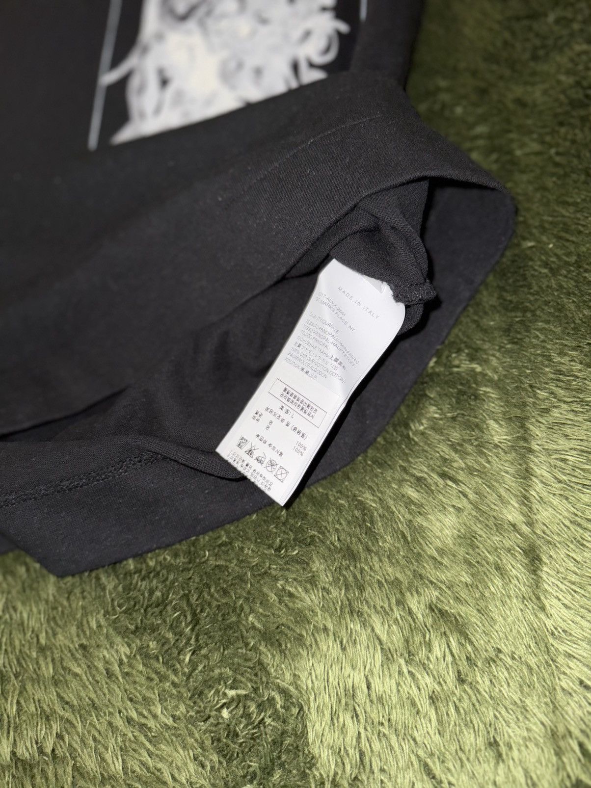 [L] 1017 ALYX 9SM Graphic Print Long Sleeve – Black