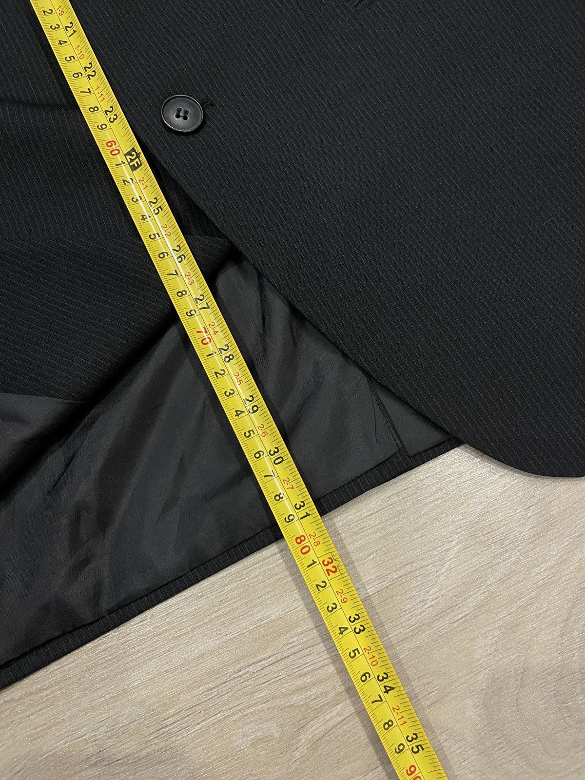 Vintage Biaggini classic suit black mens blazer + trousers 42R Size 42R - 19 Thumbnail