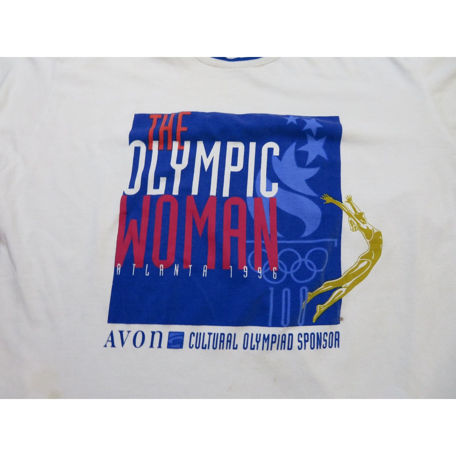 Other Olympic Woman Atlanta Olympics 1996 White T-shirt Womens 2XL Size XXL / US 16-18 / IT 52-54 - 2 Thumbnail