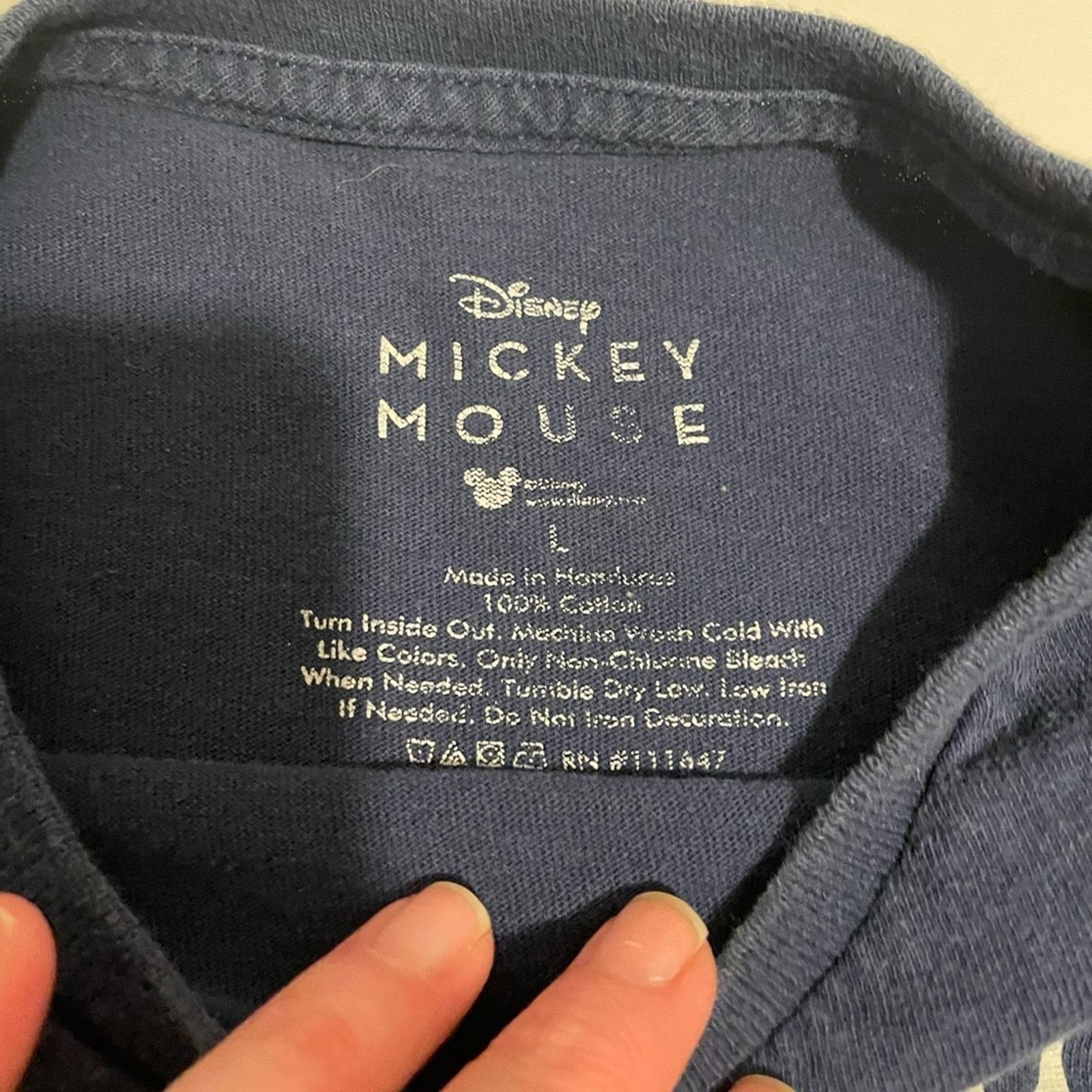 Disney Disney Vintage Style Mickey Mouse Navy T-Shirt Large Unisex Size US L / EU 52-54 / 3 - 2 Thumbnail
