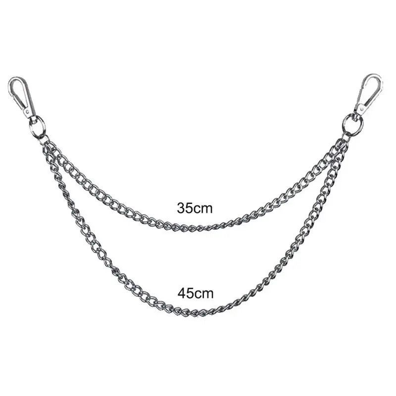Vintage Metal Punk Rock Layered Chain Keychains Size ONE SIZE - 6 Thumbnail
