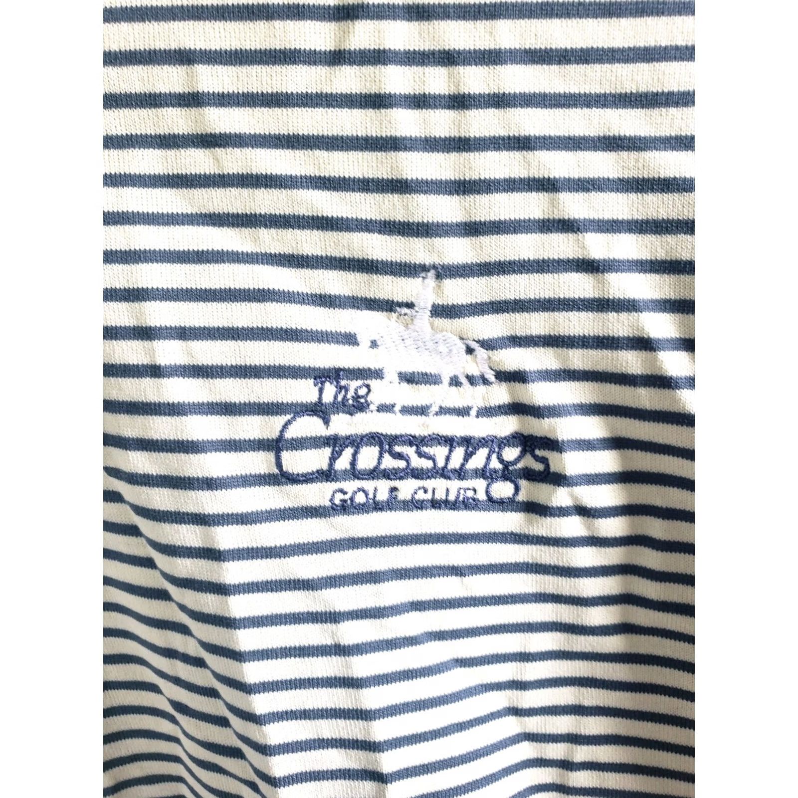 Vintage Ashworth Polo Shirt Blue Striped EZ-Tech M Adult Medium Regular Shirt Mens Polo Size US M / EU 48-50 / 2 - 5 Thumbnail