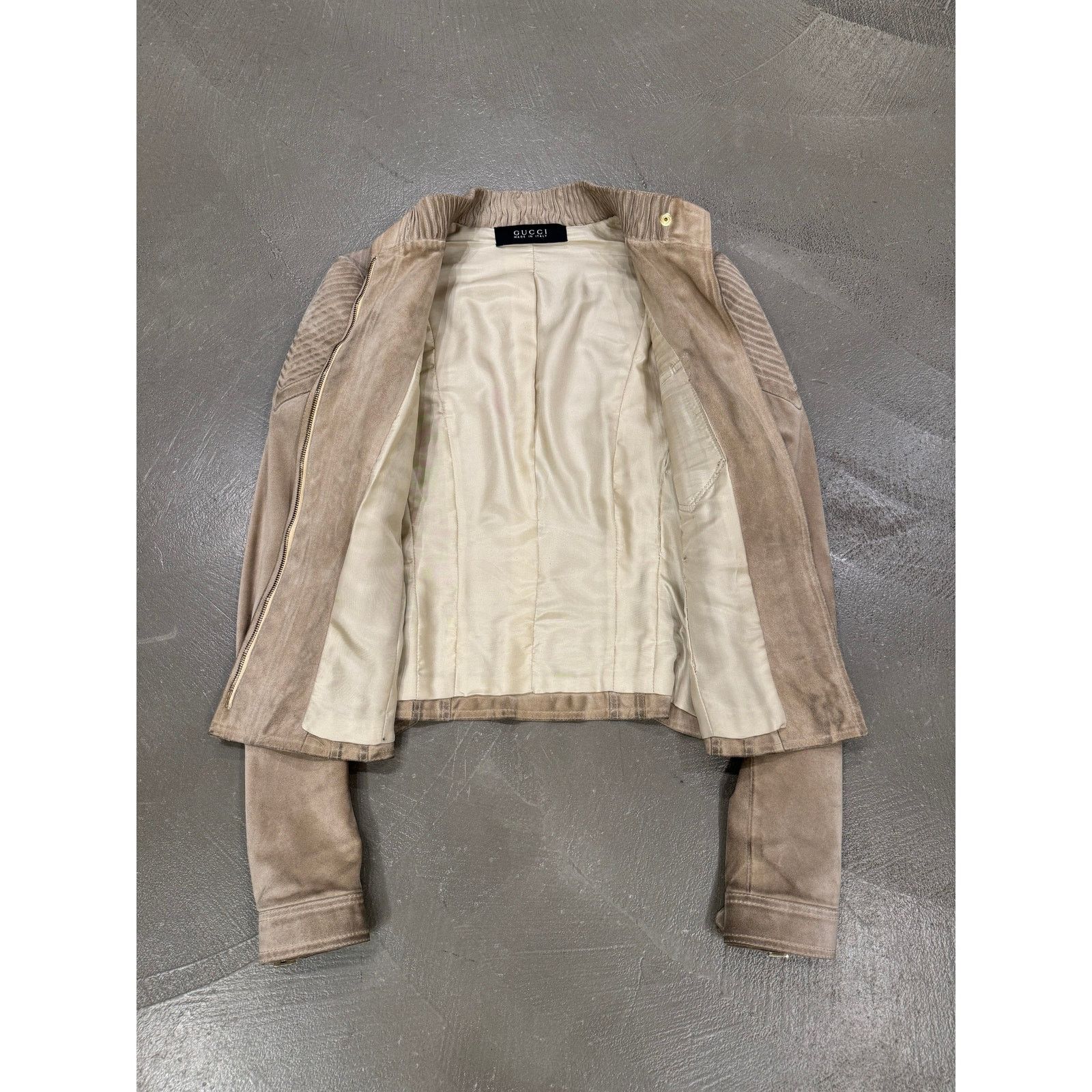Gucci A/W2004 Gucci by T Ford western paneled suede leather jacket Size US M / EU 48-50 / 2 - 5 Thumbnail