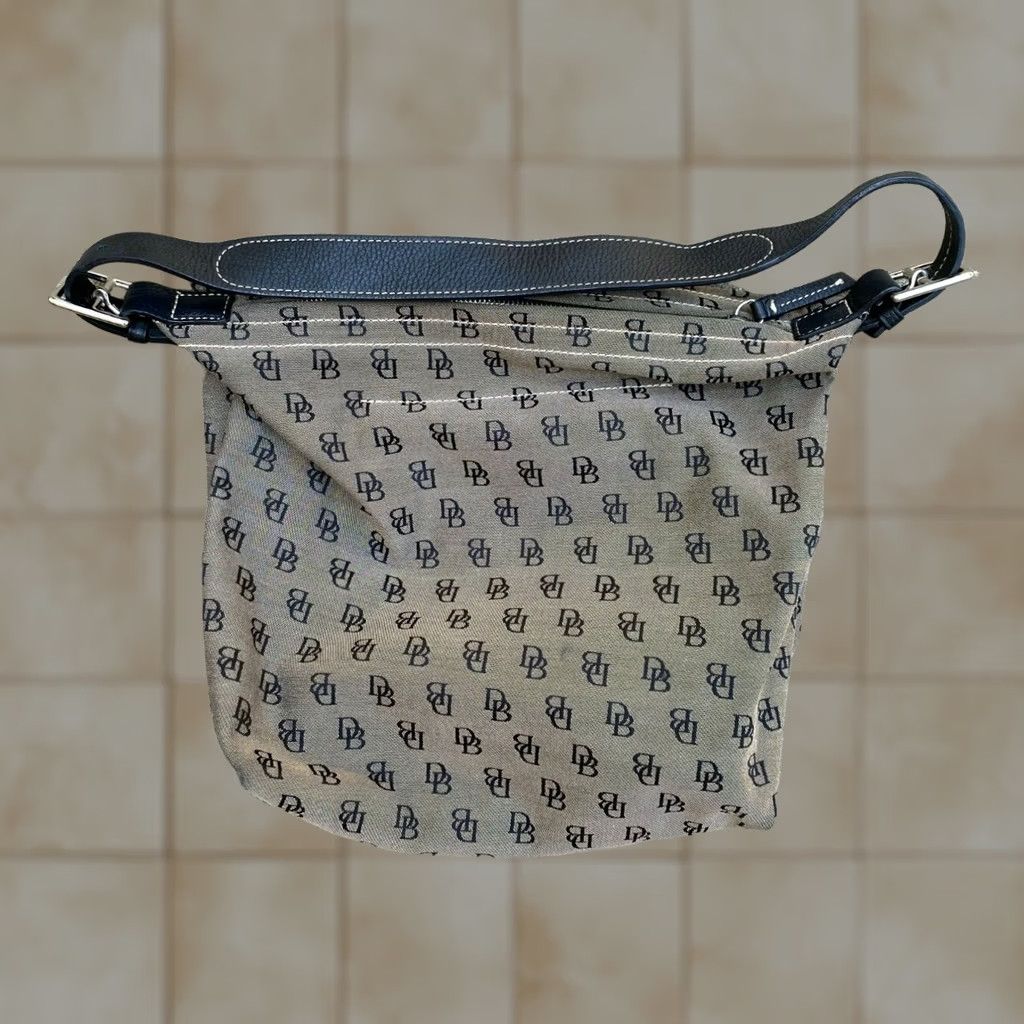Dooney & Bourke Dooney & Bourke Women's Vintage Designer DB Monogram Shoulder Bag Purse Size ONE SIZE - 1 Thumbnail