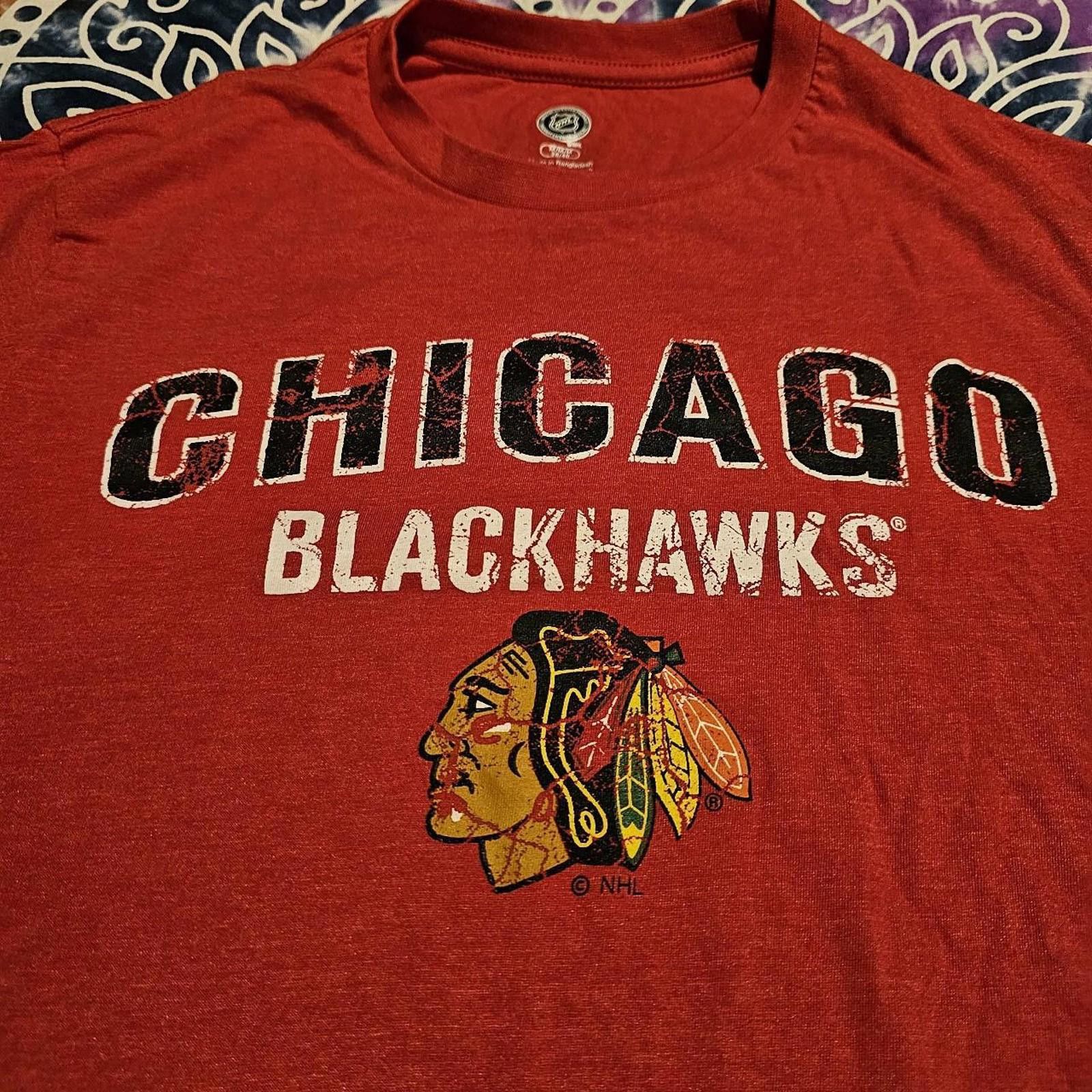 NHL NHL Chicago Blackhawks Men's Red Hockey T-shirt Size US M / EU 48-50 / 2 - 3 Thumbnail