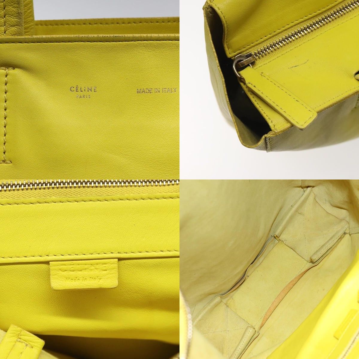 Celine CELINE Hand Bag Leather Yellow Size ONE SIZE - 11 Thumbnail