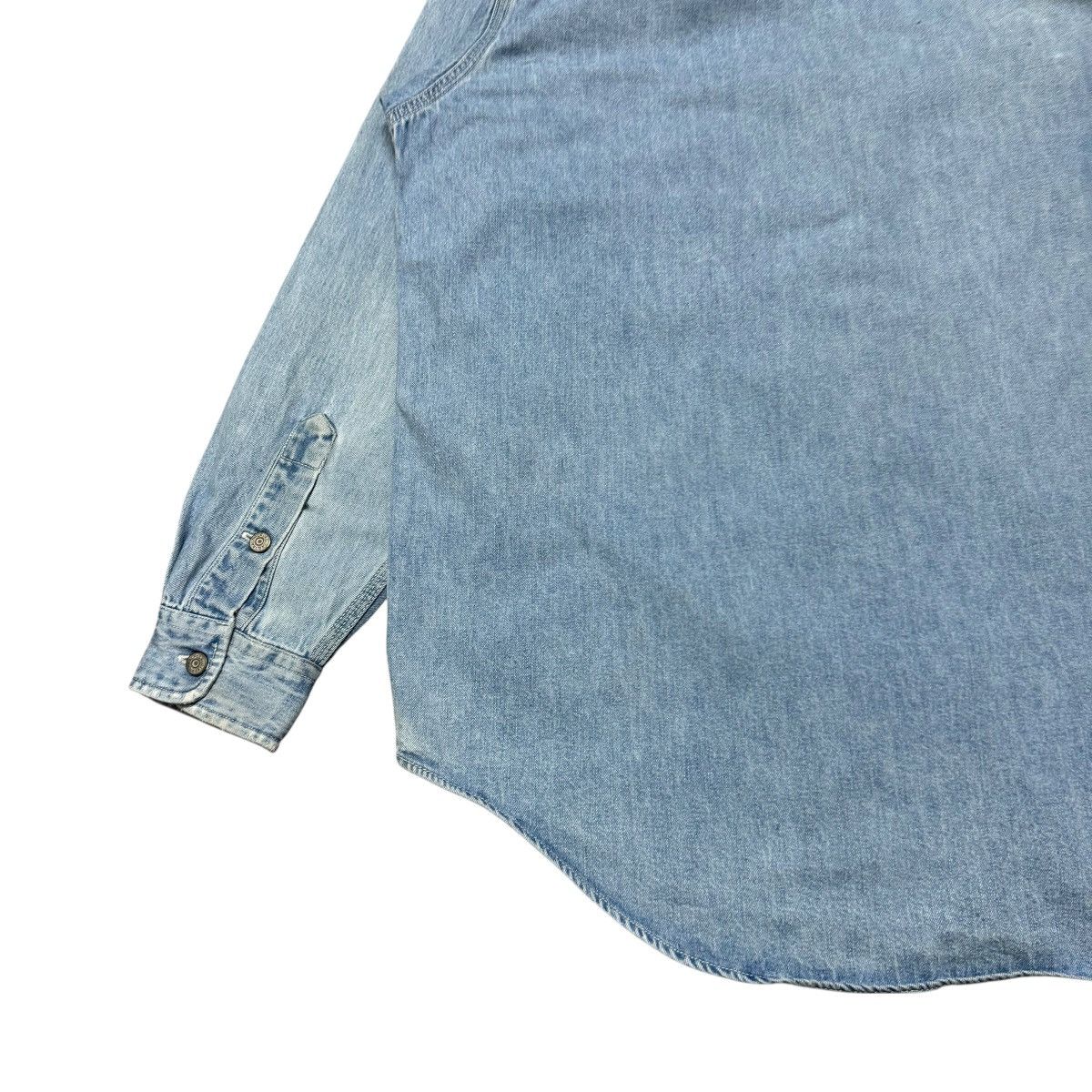 RRL Ralph Lauren Vintage RRL Ralph Lauren Denim Shirt Oversized Faded Size US L / EU 52-54 / 3 - 12 Thumbnail