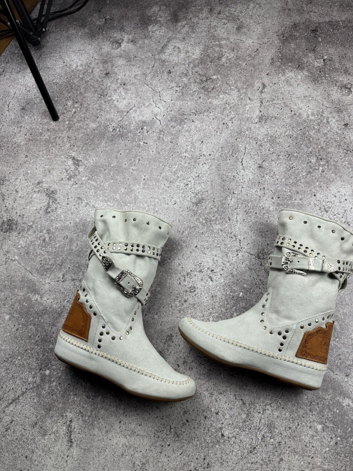 Japanese Brand To be Fashion Y2K Suede Japanesse Glamour Vintage Boots Rare Size US 6 / IT 36 - 7 Thumbnail