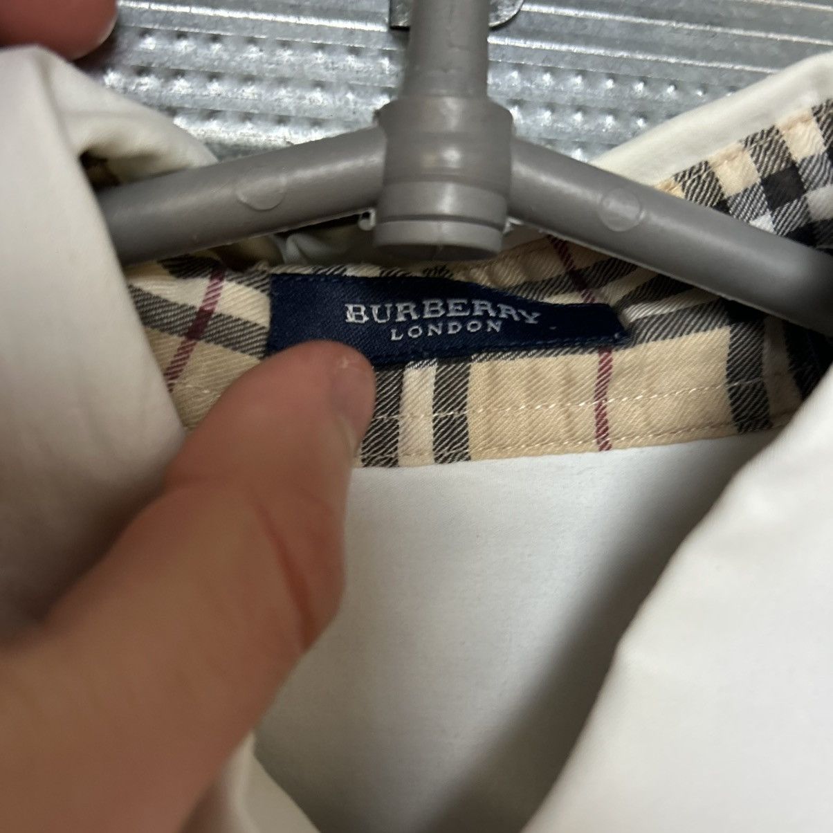 Burberry Luxury Burberry Small Logo vintage designer button shirt Size L / US 10 / IT 46 - 5 Thumbnail
