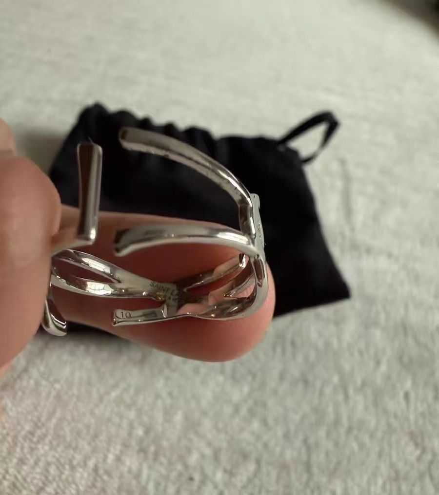 Saint Laurent Paris Saint Laurent Twisted Ring with Packaging-dmc Size ONE SIZE - 3 Thumbnail