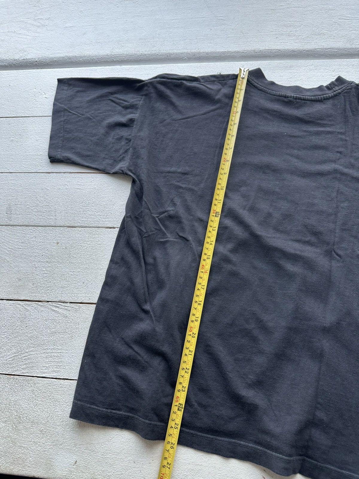 Vintage 🚨Vintage 80s Japanese Style Faded Blank Tee shirt Y2K rare Size US L / EU 52-54 / 3 - 8 Thumbnail