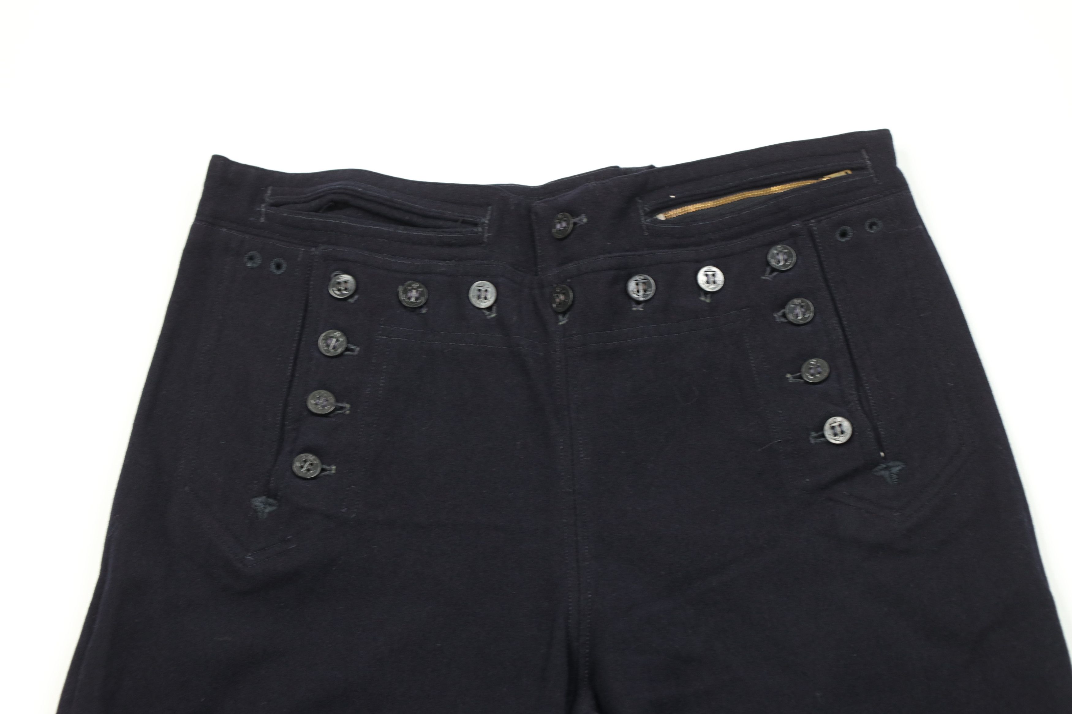 Vintage Vintage 40s 50s World War II Jack Wool Bell Bottoms Pants Size US 32 / EU 48 - 2 Thumbnail