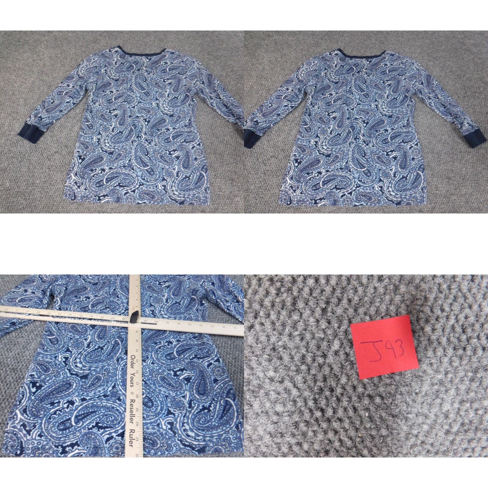 Jones New York Jones New York Womens Blouse M Blue Stretch Argyle Crew Neck Cap Sleeve Regular Casual Vintage: No (100% Cotton Rayon) Size M / US 6-8 / IT 42-44 - 8 Thumbnail