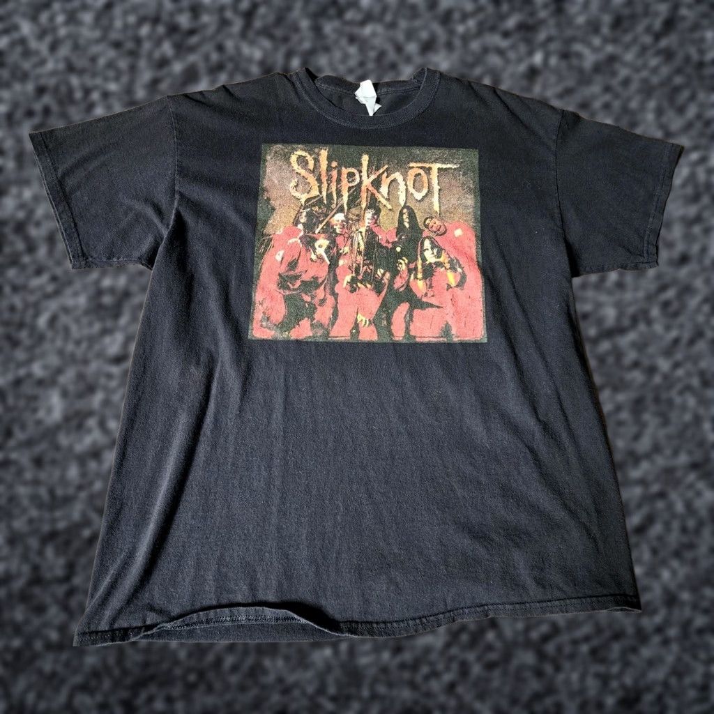 Port & Company Port & Company Mens XL Slipknot Band Tee T Shirt Reprint Heavy Metal Black Cotton Short Crew Neck Graphic Print Vintage: No Size US XL / EU 56 / 4 - 1 Thumbnail