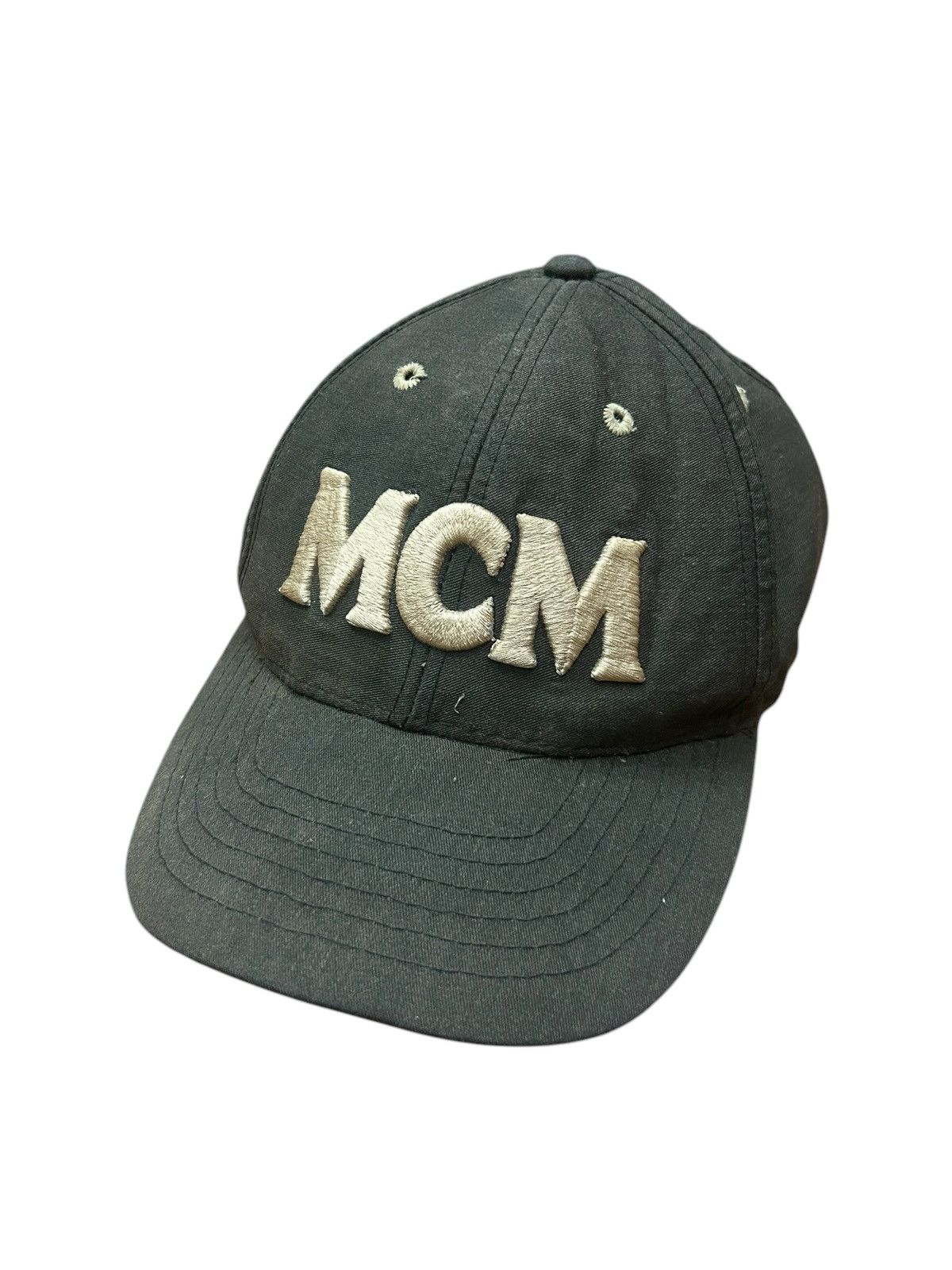 MCM × Vintage Vintage 90s MCM Spell out Cap Adjustable / Faded Distressed Size ONE SIZE - 1 Thumbnail