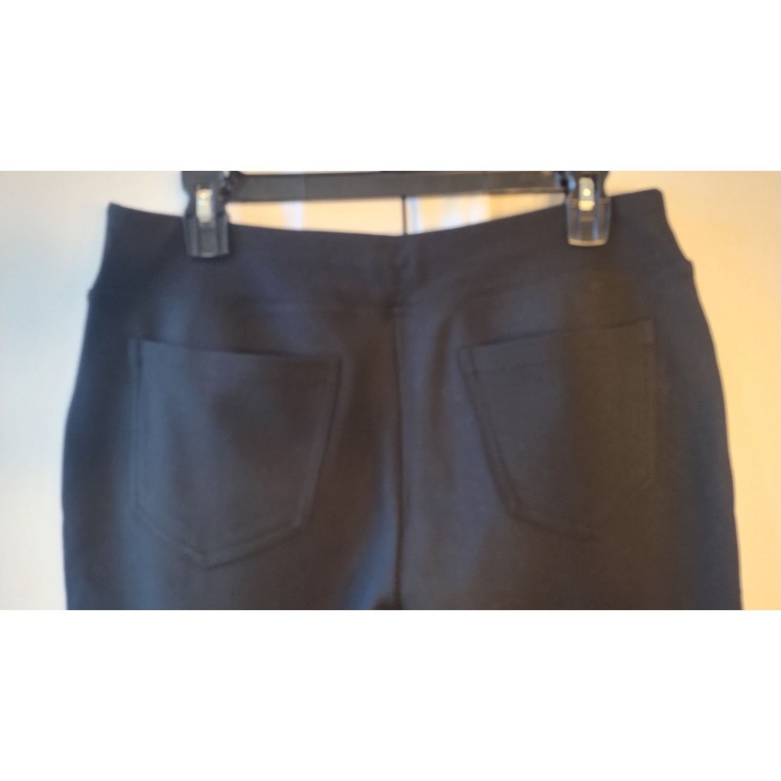 Other Belle Kim Gravel Faux Leather Black Pants Women Sz12 Size 34" / US 12 / IT 48 - 6 Thumbnail
