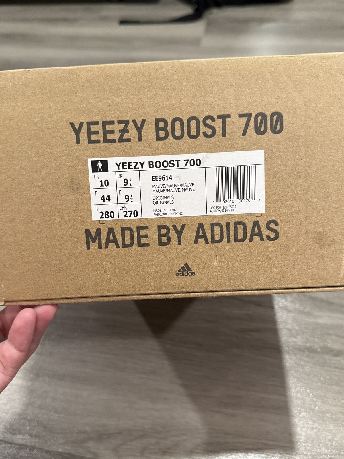 Adidas Adidas Yeezy Boost 700 Mauve 2018 (EE9614) Size US 10 / EU 43 - 10 Thumbnail
